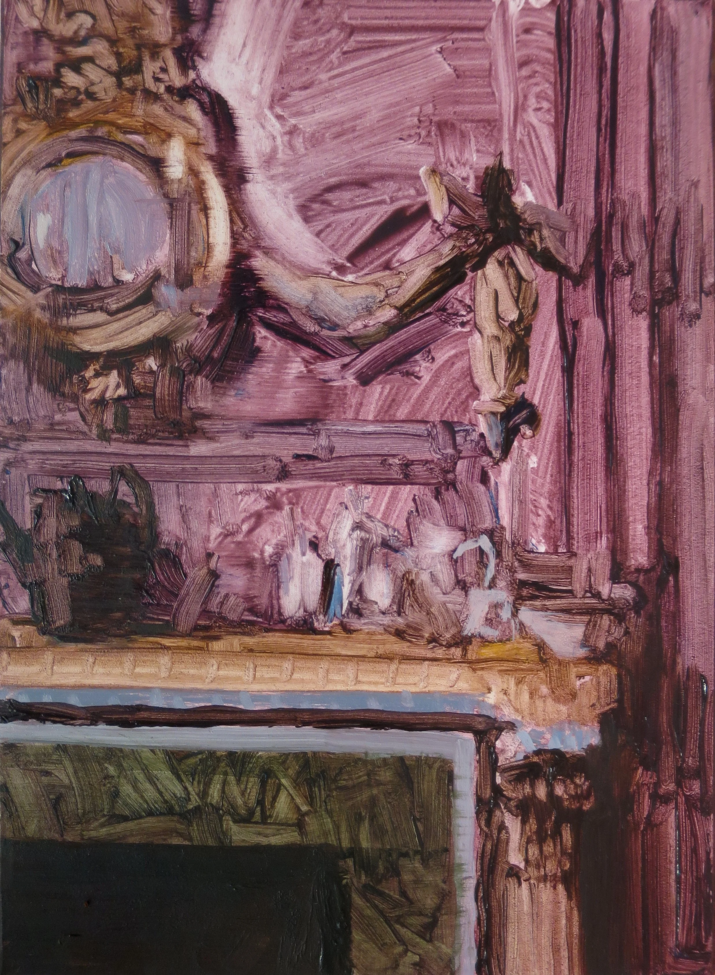 Dennis Severs’ House (pink room no. 4)
2024
Oil on board
17.5 x 12.5 cm
Courtesy the artist and MARS Gallery