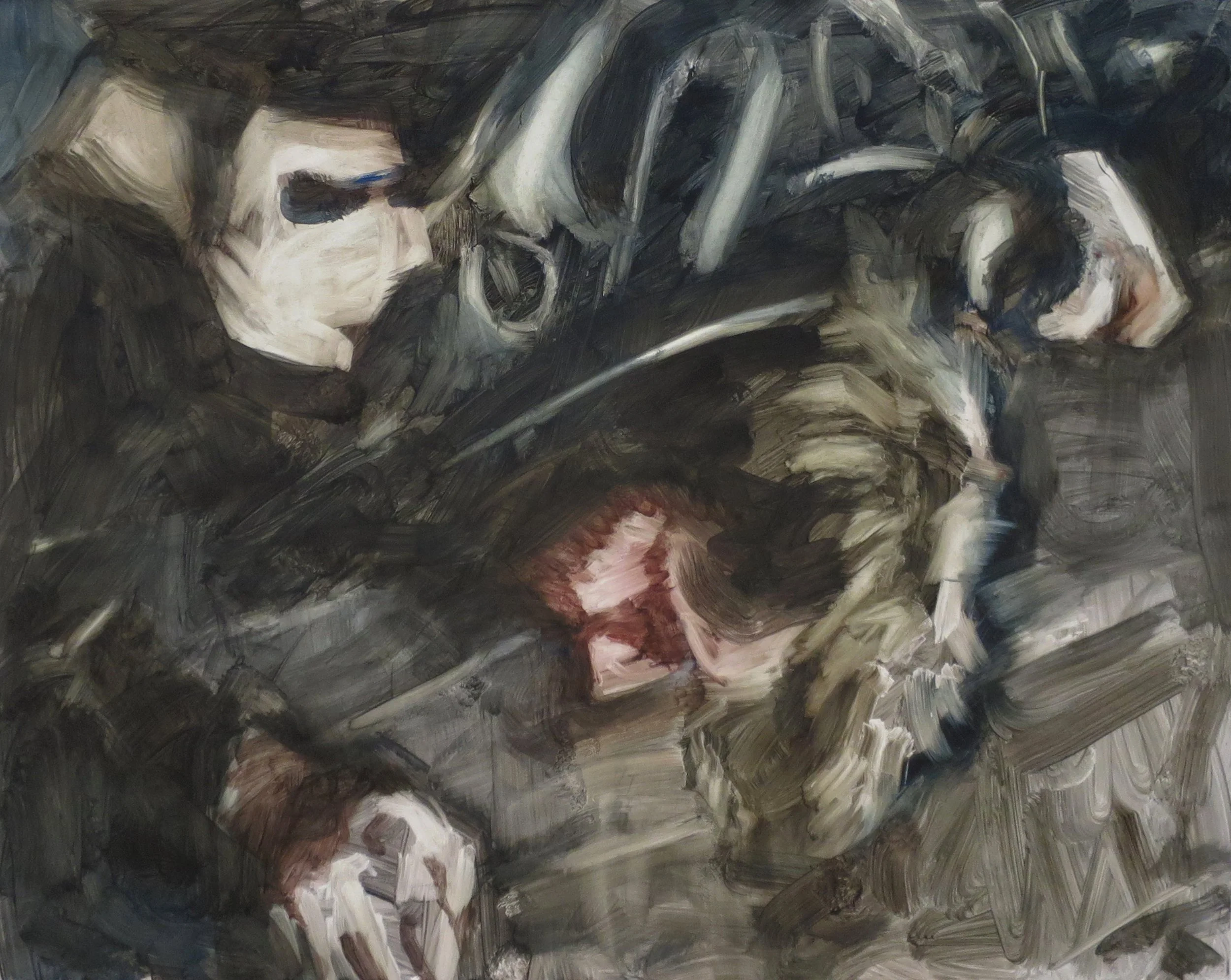 The Apprehensions #3, 2026, oil on board, 40.5 x 50.5cm