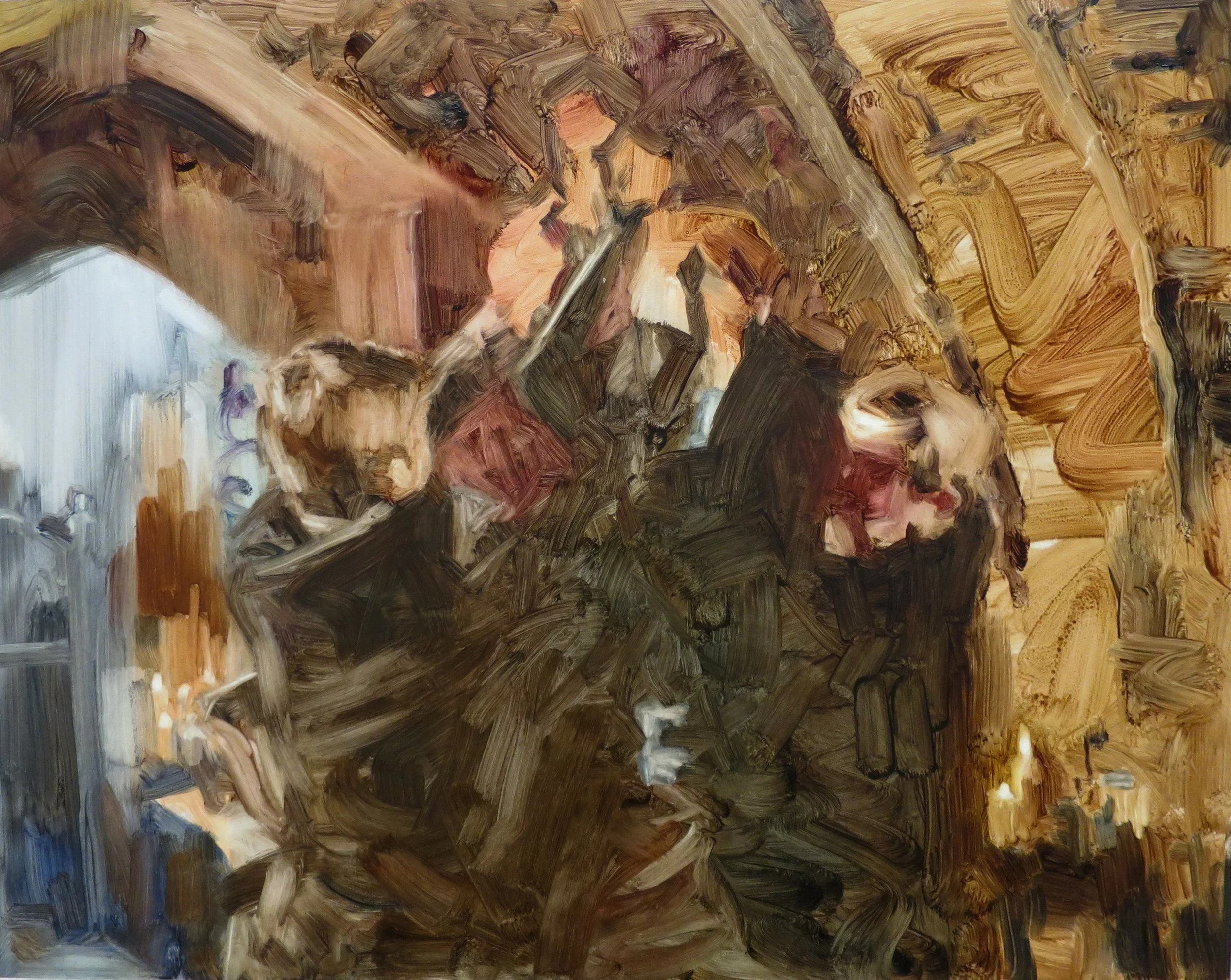 The Apprehensions #2, 2026, oil on board, 40.5 x 50.5cm