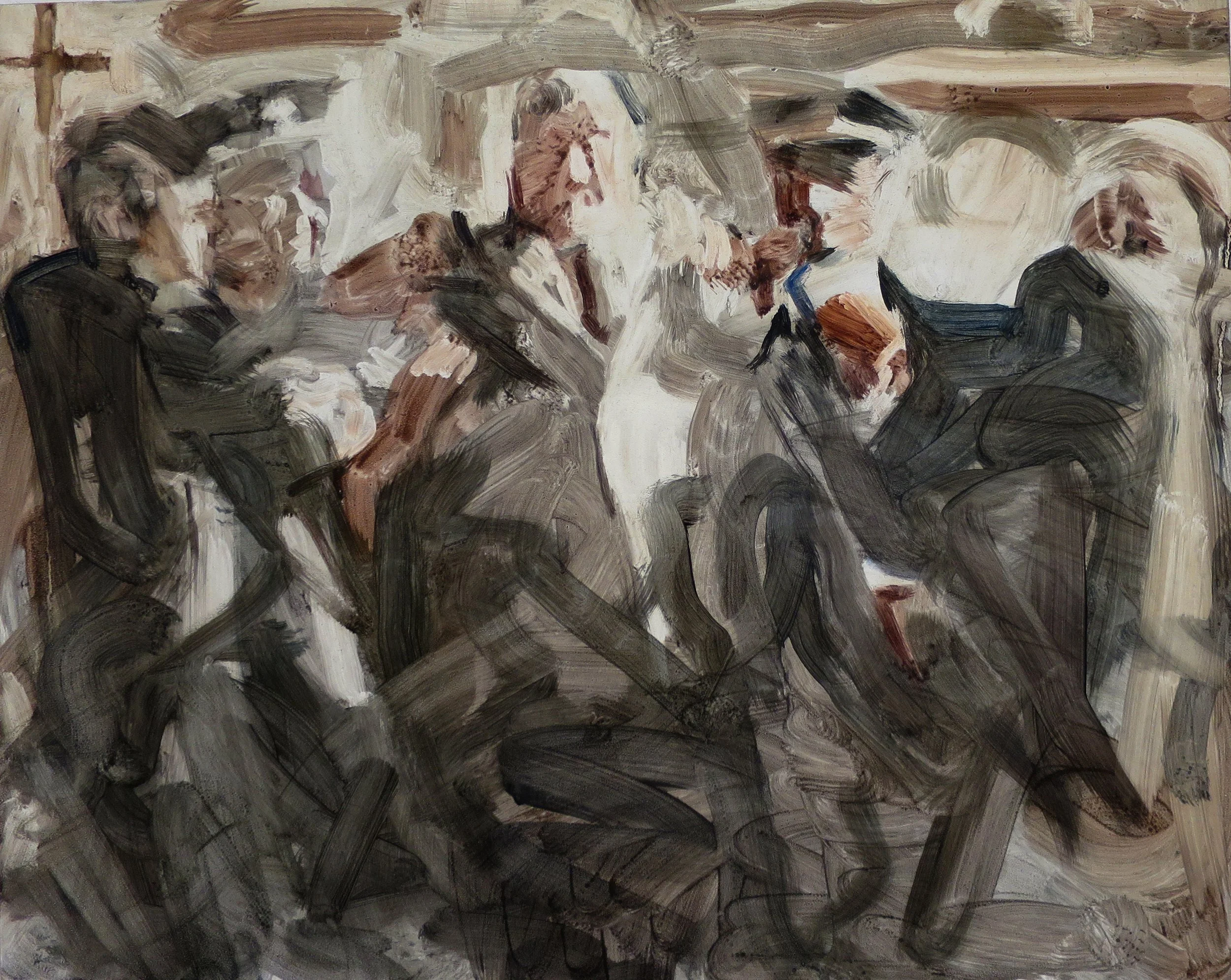 The Apprehensions #6, 2026, oil on board, 40.5 x 50.5cm