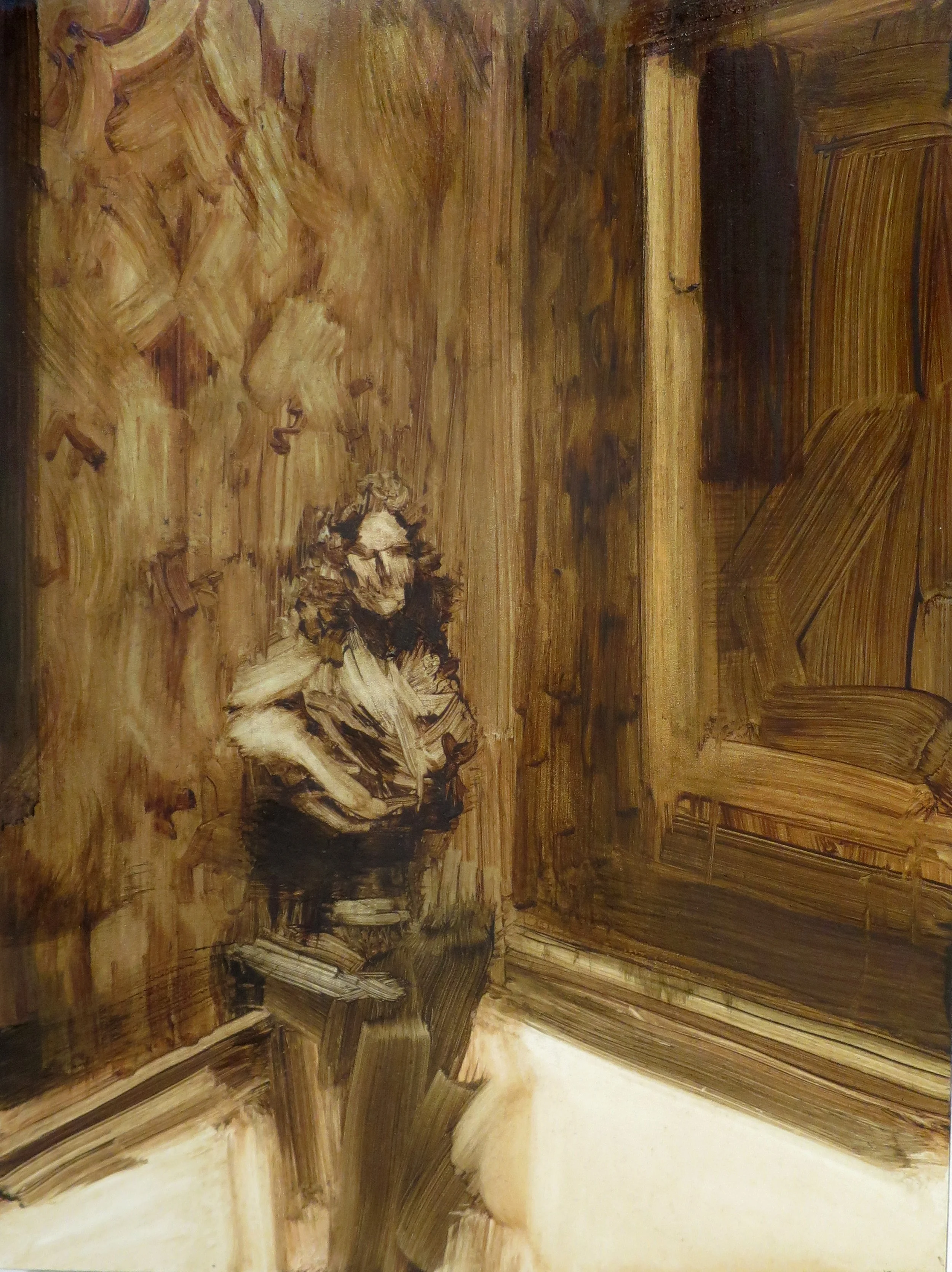 Wallace Collection (corner)
2024
Oil on board
30 x 23cm
Courtesy the artist and MARS Gallery