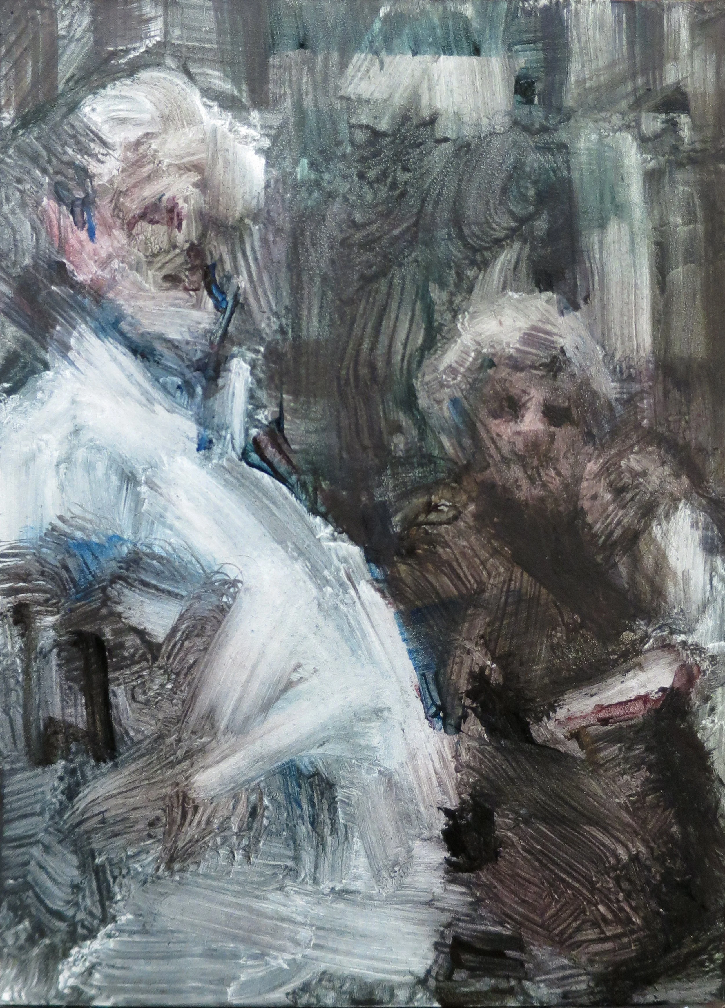 Kinora, 2025
oil on board, framed in Tasmanian oak
17.5 x 12.5cm