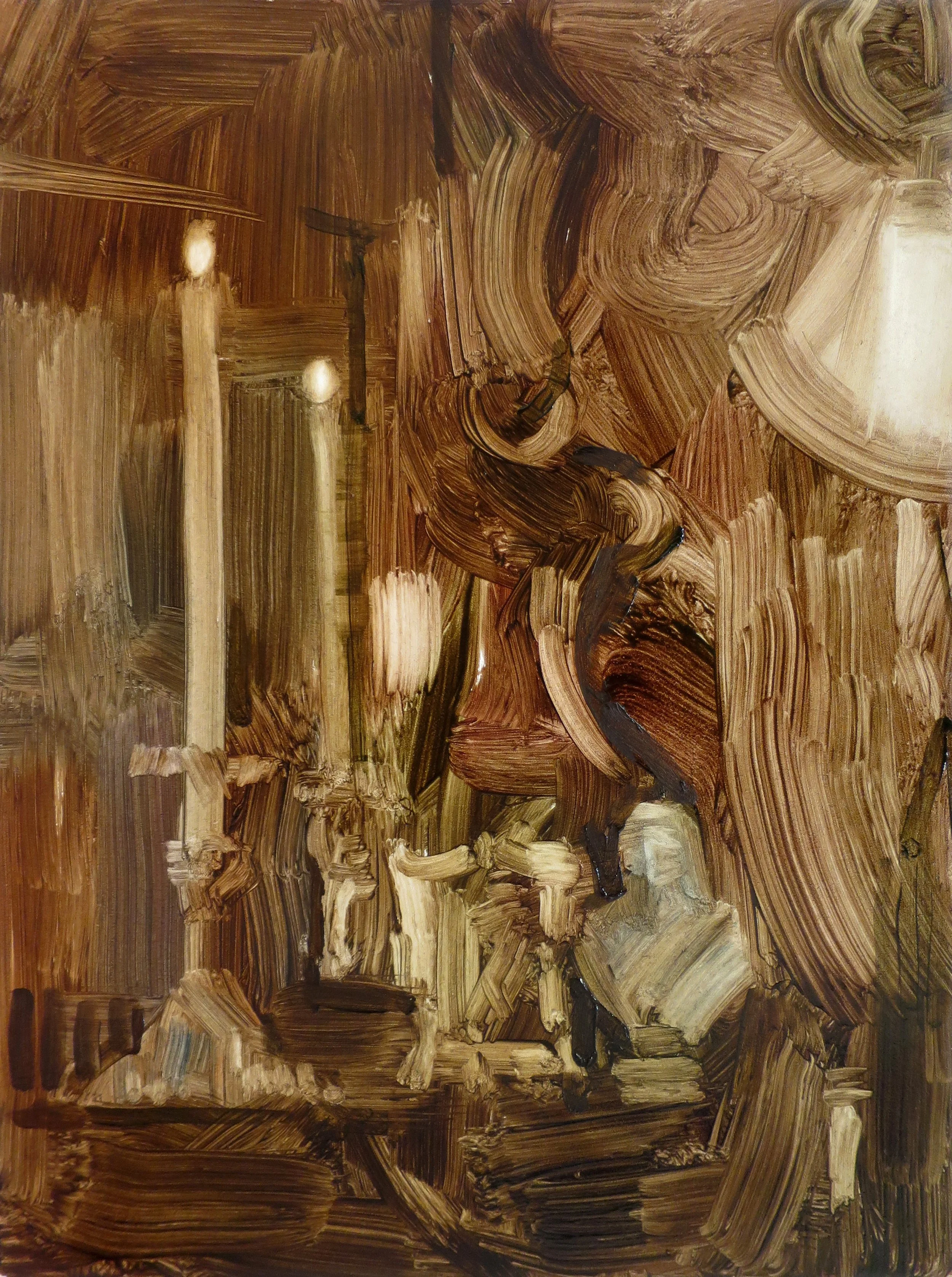 Sherlock Holmes Museum (mantel)
2024
Oil on board
30 x 23cm
Courtesy the artist and MARS Gallery