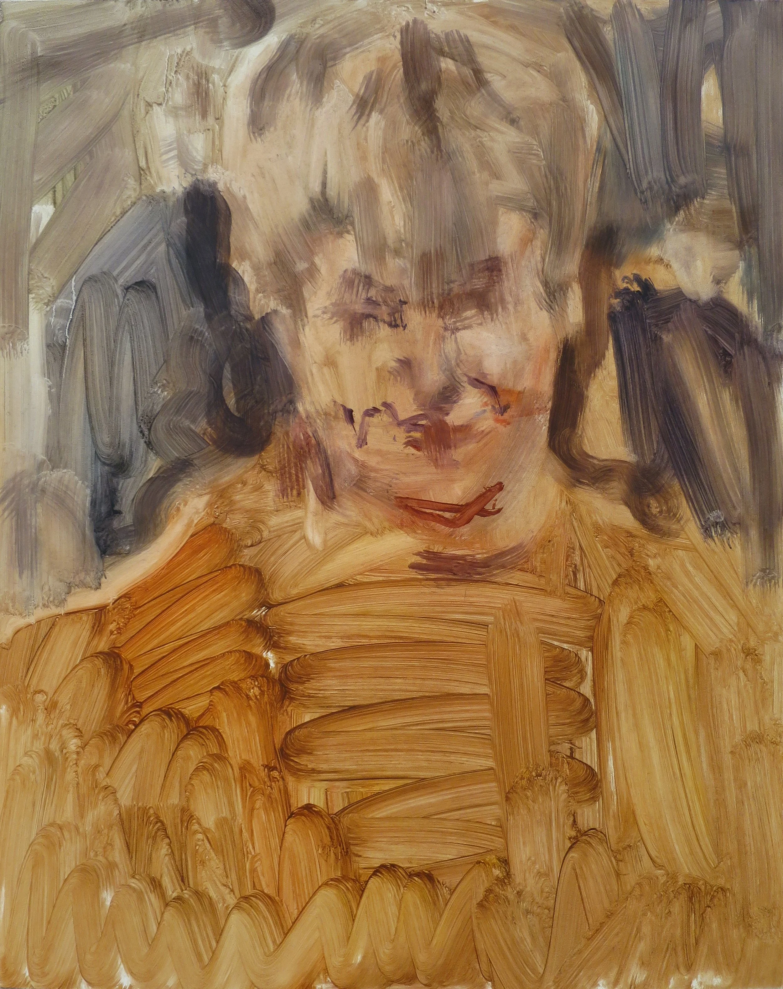 Diamond brooch, 2025
oil on board, framed in Tasmanian oak
50.5 x 40.5cm