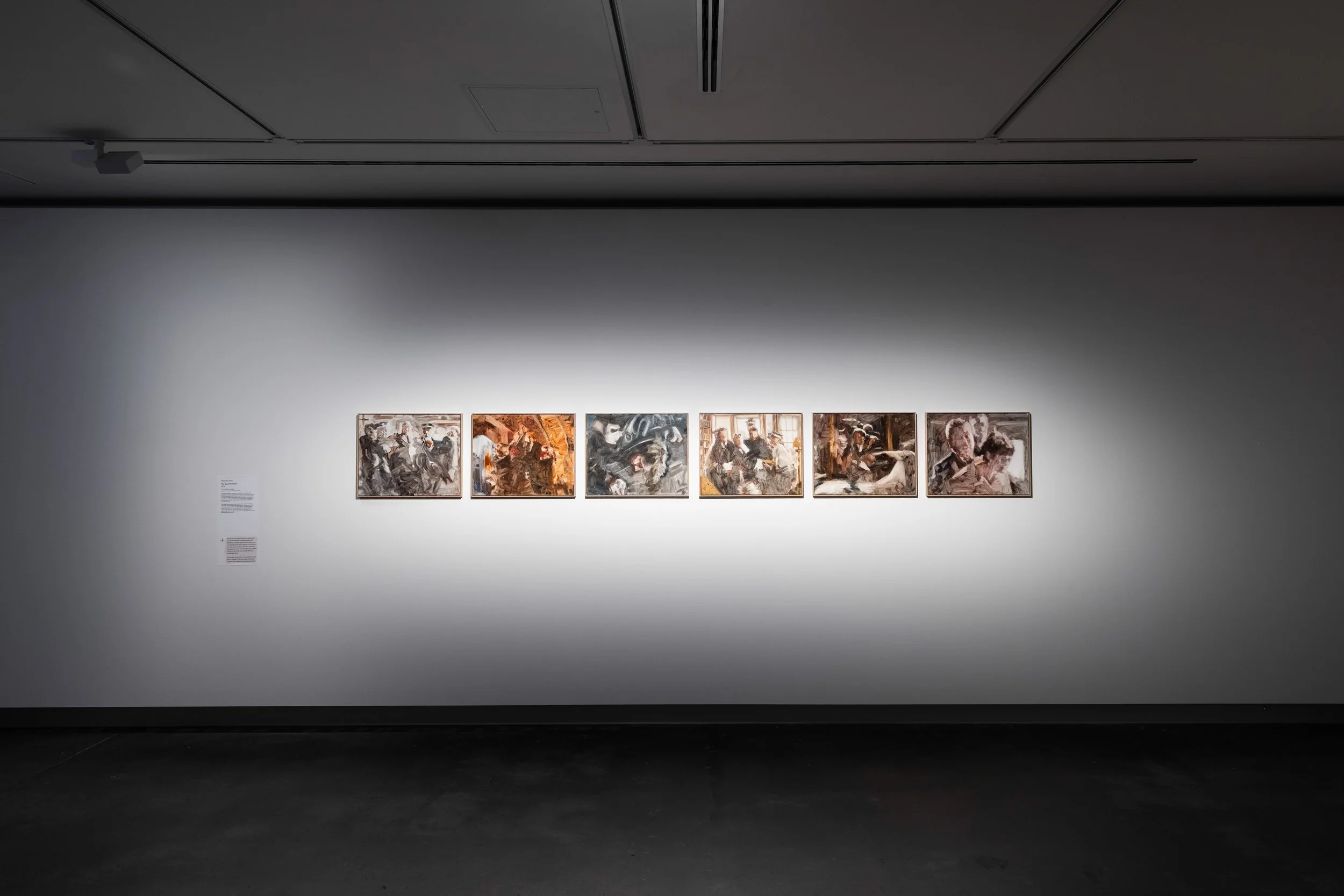 The Apprehensions in 15 Artists at Redcliffe Art Gallery, 2026, oil on board, image courtesy of City of Moreton Bay, photographed by Joe Ruckli