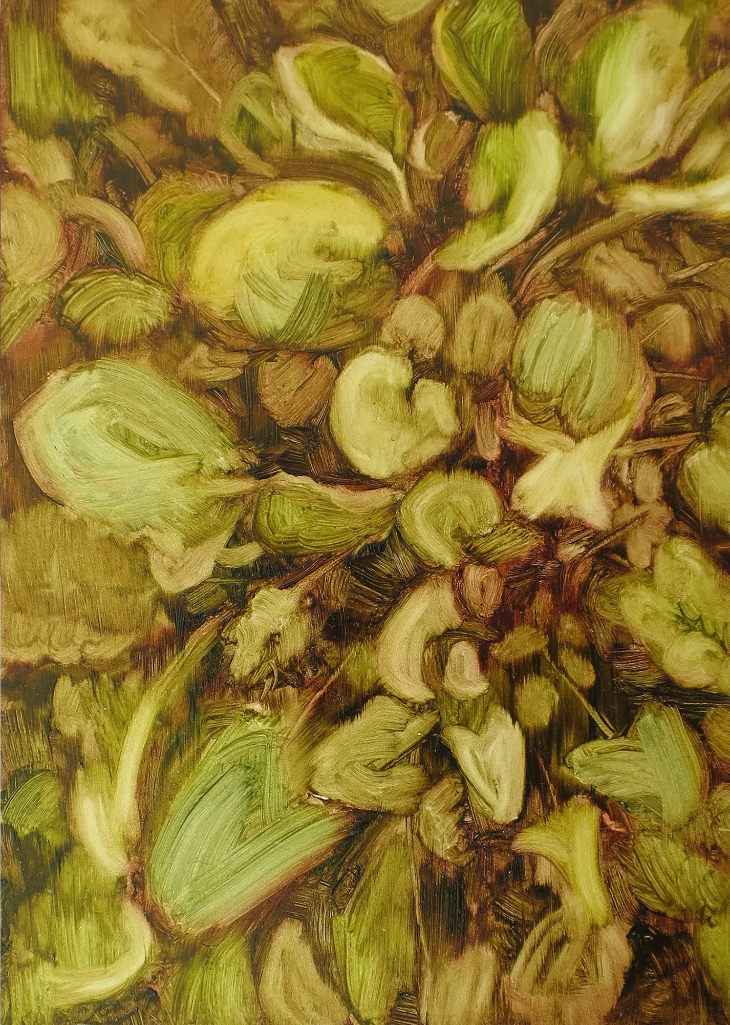 Thistle do, 2022, oil on board, 17.8 x 12.7 cm