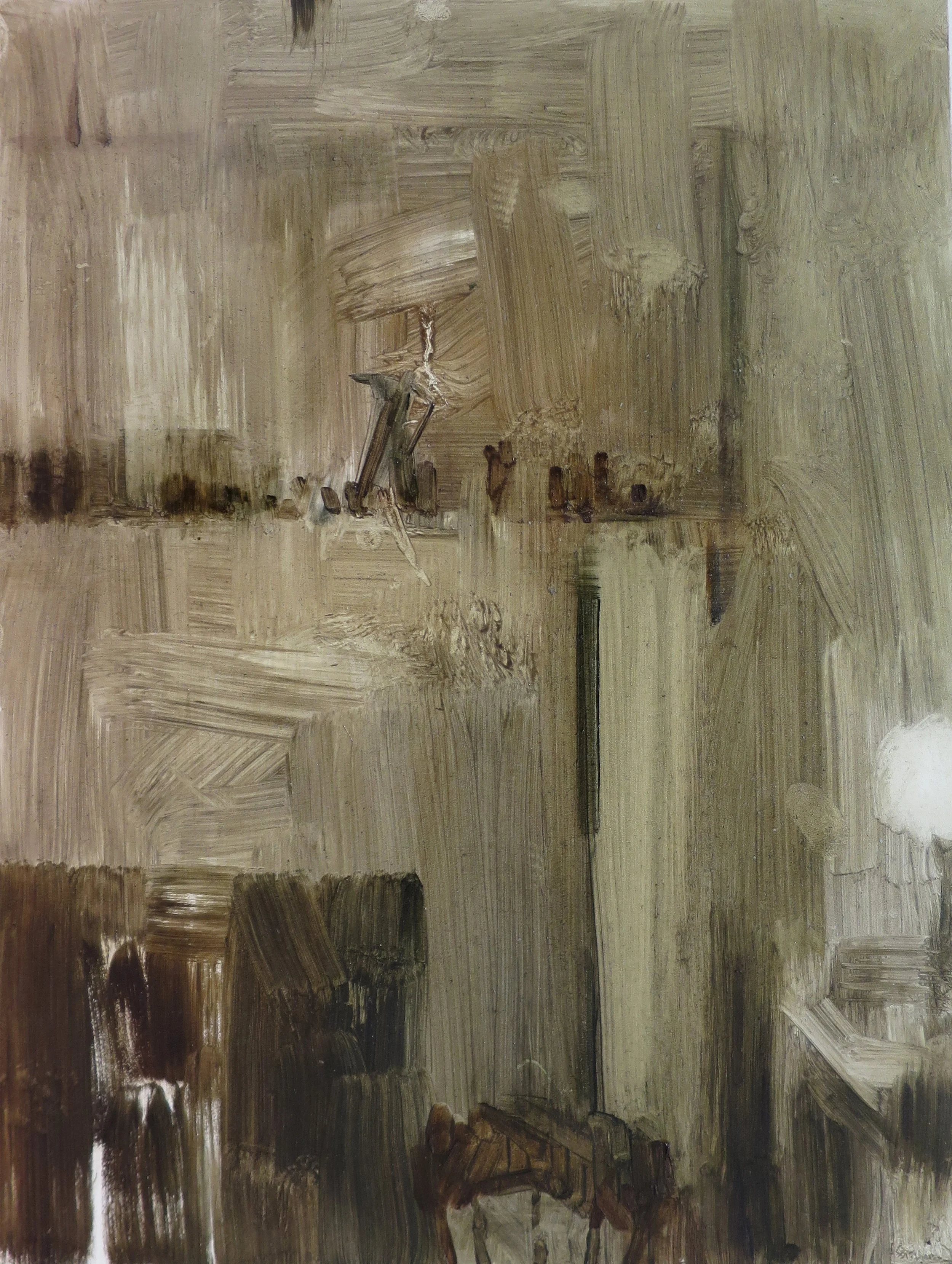 Charles Dickens Museum (kitchen wall)
2024
Oil on board
30 x 23cm
Courtesy the artist and MARS Gallery