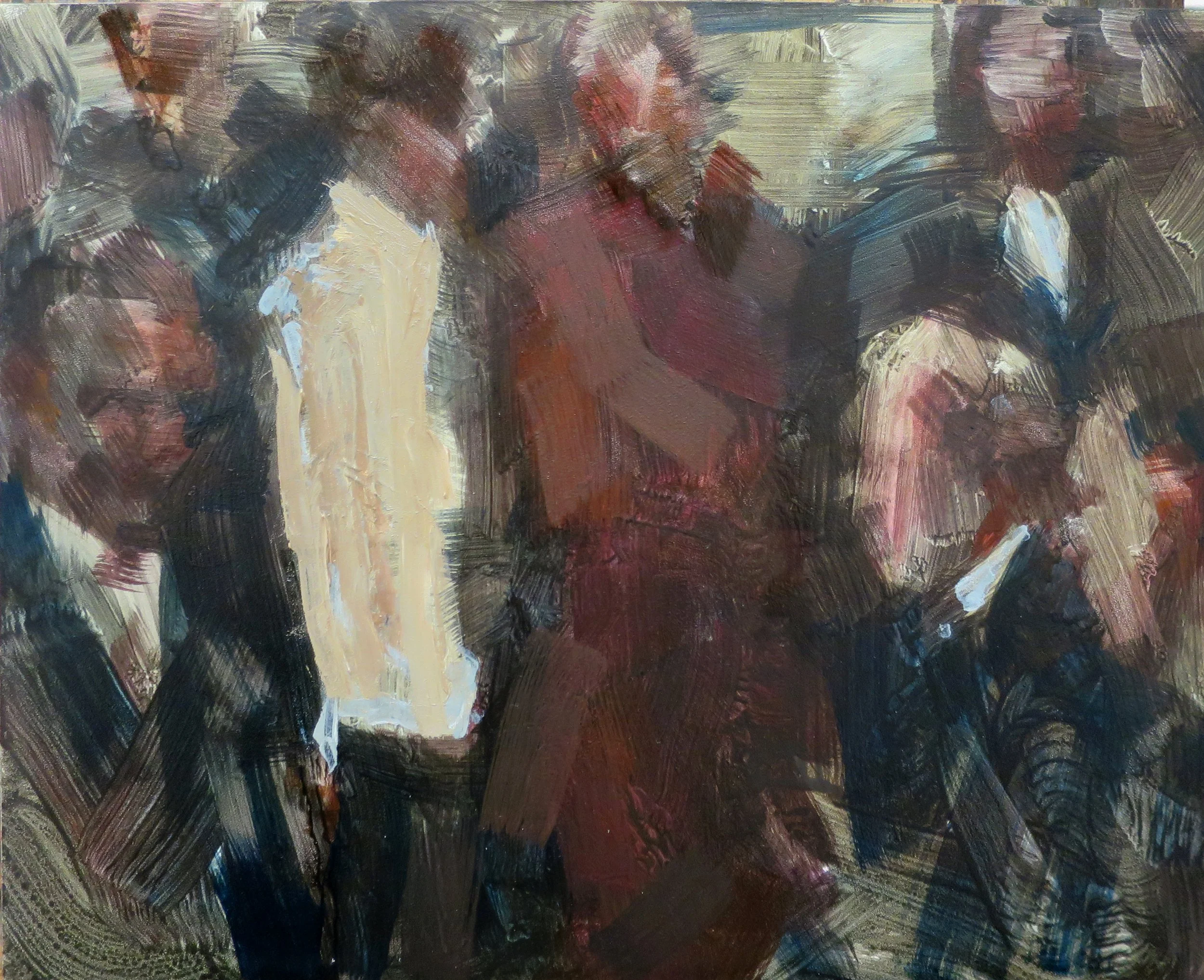 Records of enslaved people, 2025
oil on board, framed in Tasmanian oak
20 x 25cm