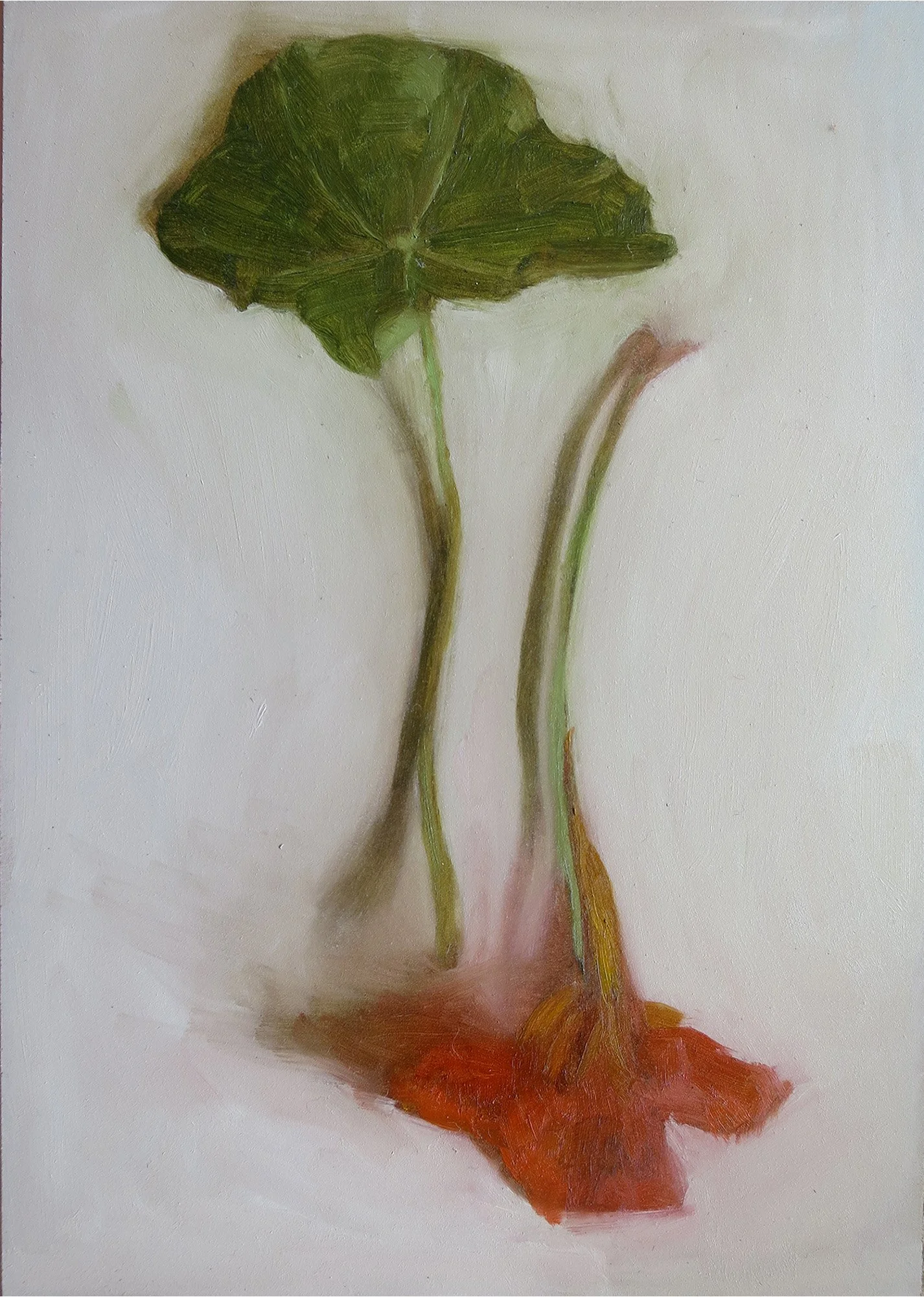 Picked pair, oil on board, 17.8 x 12.7 cm