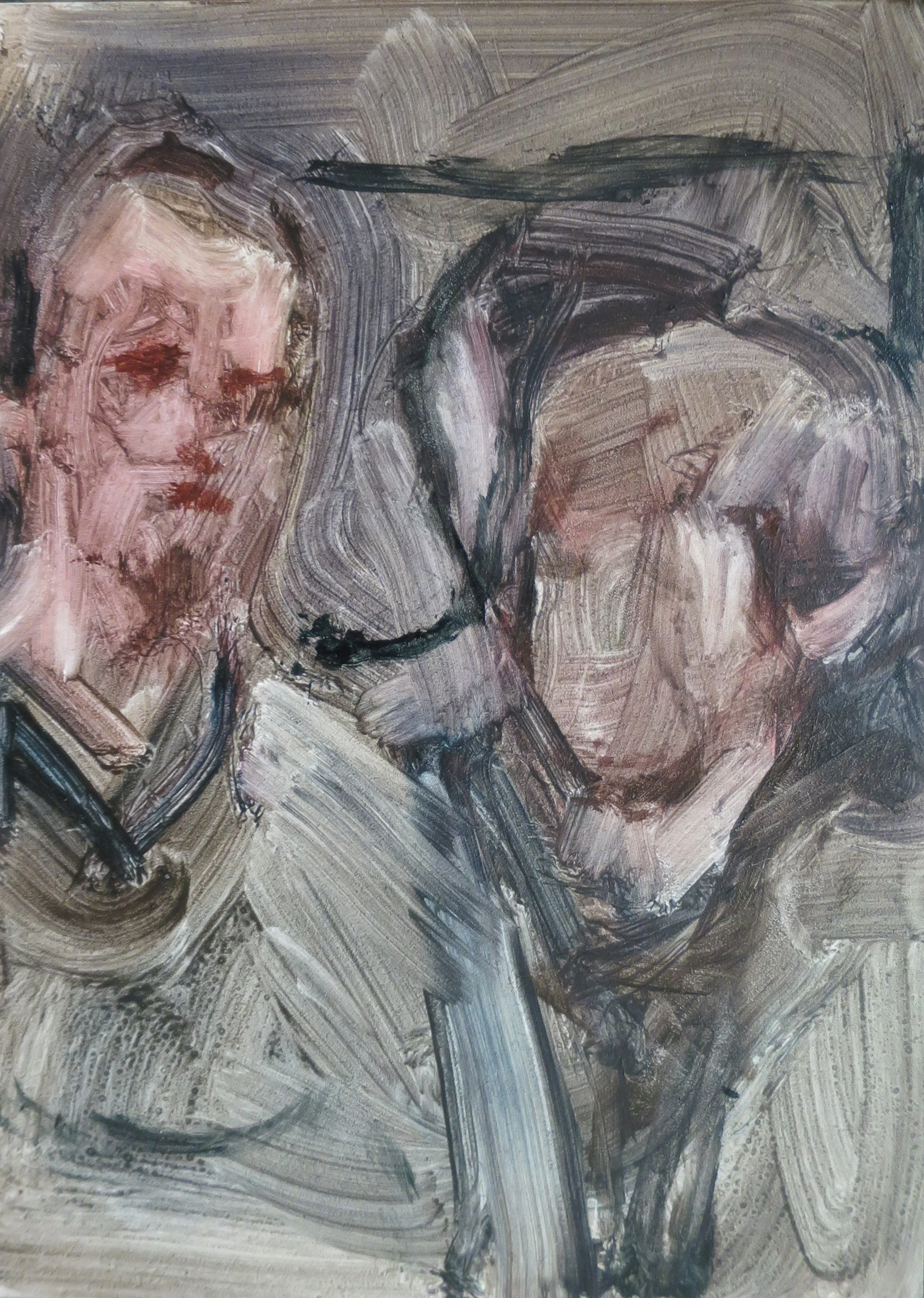 Claret jugs, 2025
oil on board, framed in Tasmanian oak
17.5 x 12.5cm