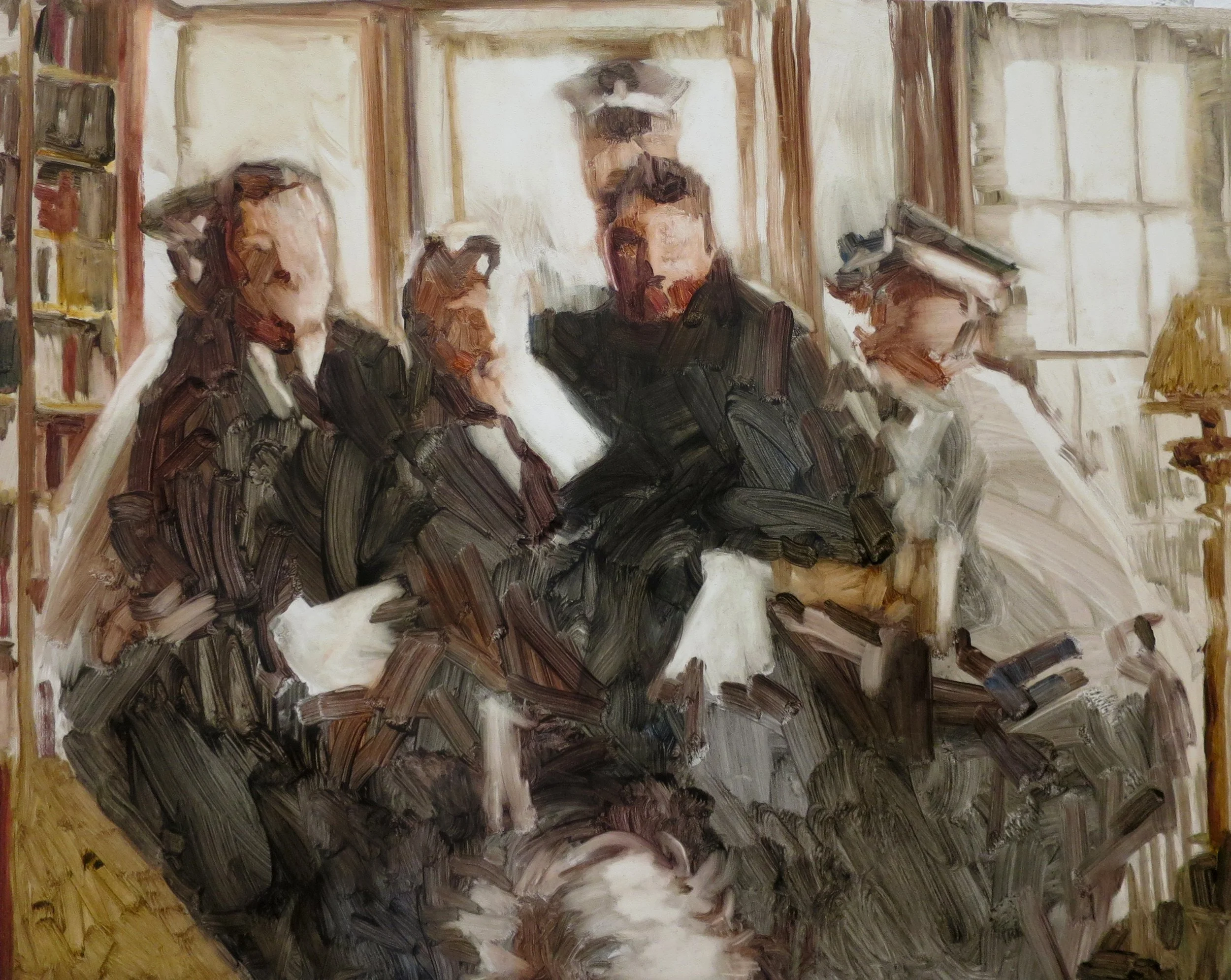 The Apprehensions #4. 2026, oil on board, 40.5 x 50.5cm