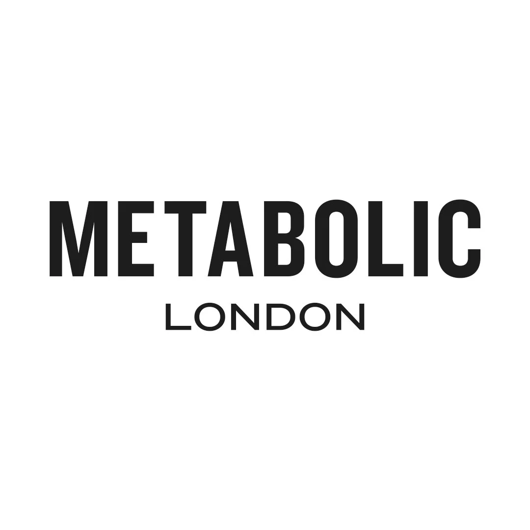 Black text on a white background reading "METABOLIC LONDON"