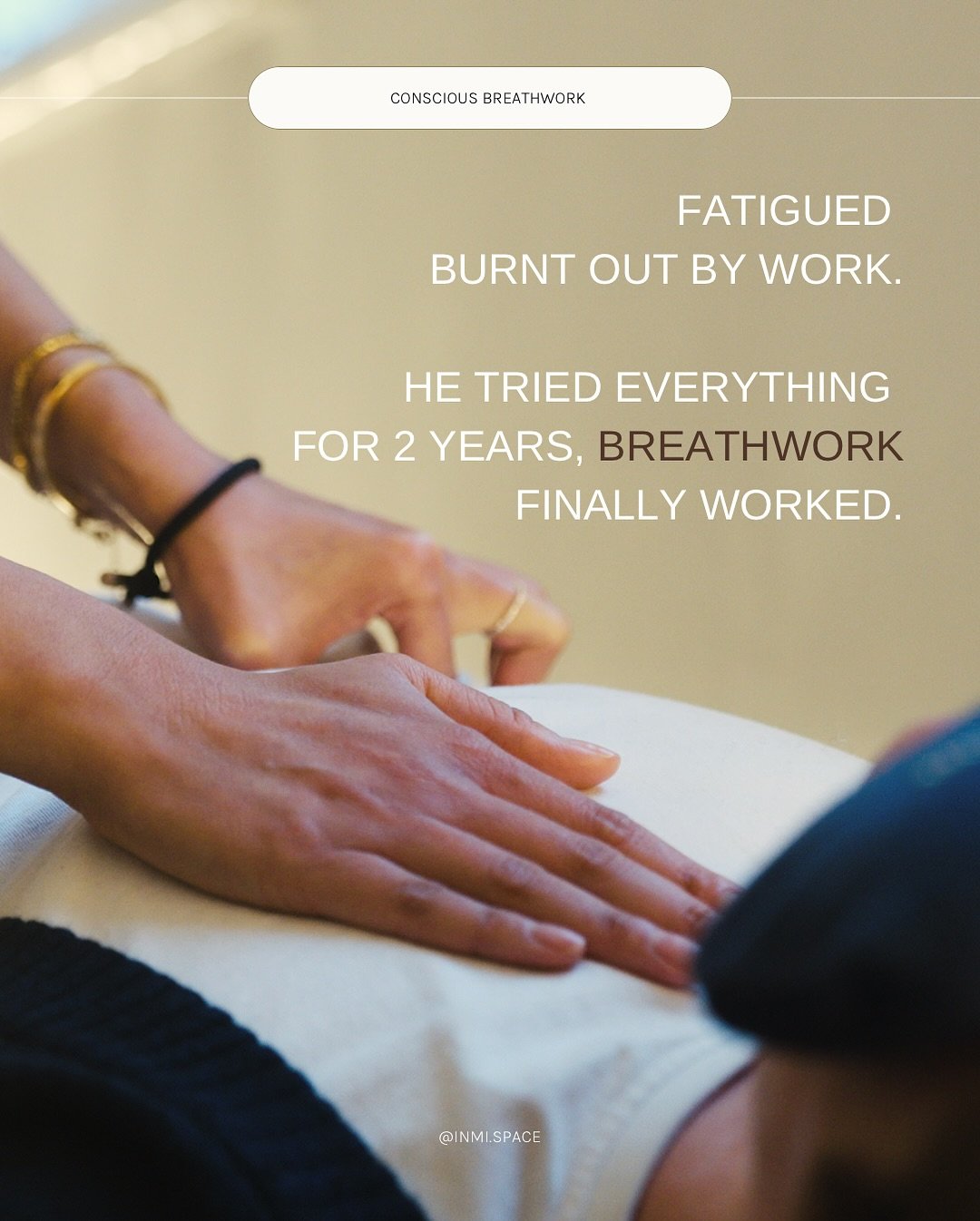 He was exhausted, not just tired, but deeply depleted. Work stress had pushed him into a state of fatigue that felt endless and his nervous system was overloaded. 

He spent 2 years trying everything to feel better. Therapies, routines, treatments; n