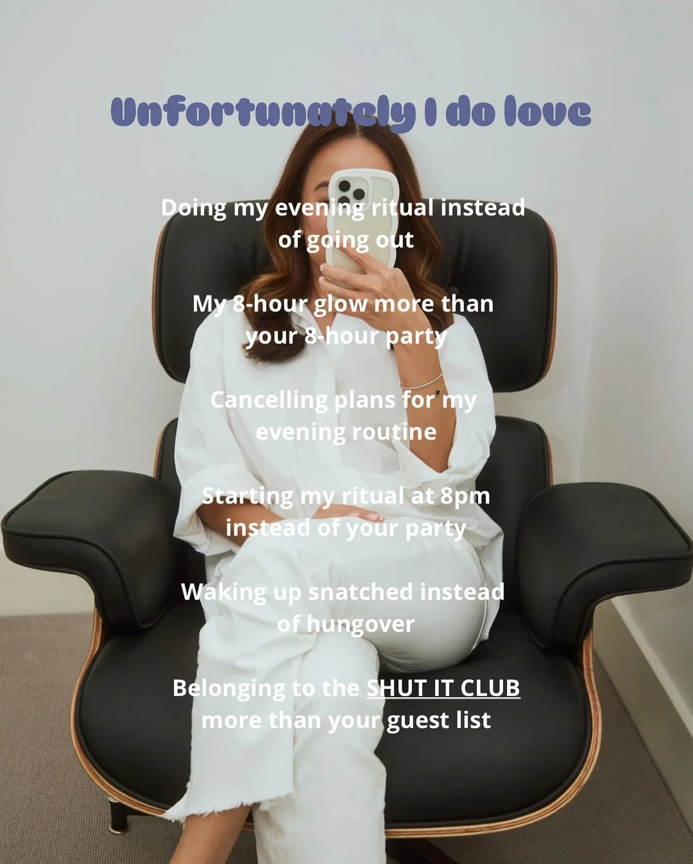 The &lsquo;We Shut It&rsquo; roast version of the &ldquo;unfortunately I do love&hellip;&rdquo; trend 💜

Relatable? Join the sleep cult &rarr; weshutit.com/pages/welcome 

#unfortunatelyidolove #bettersleep #glowup #weshutit #ilovemysleep
