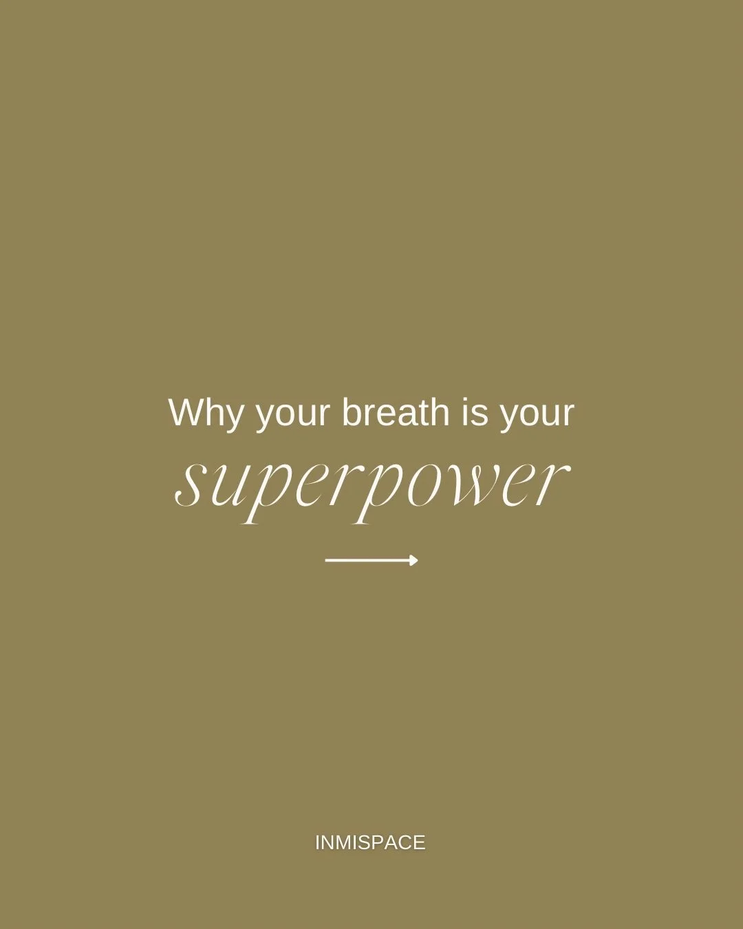 Your breath can calm your mind in seconds, faster than any app, tool or supplements. Use it well! 💨

#inmispace #breathwork #yourbreathisyourpower #breathe #nervoussystemregulation #breathewell