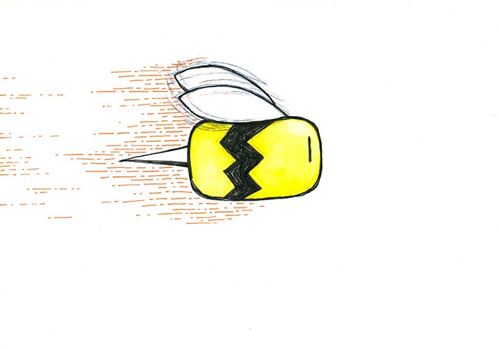 Bumble Brown - 5" x 7" Print
