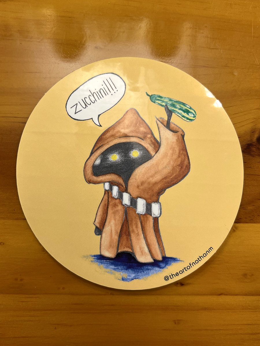 Utini Zucchini - Glossy Sticker