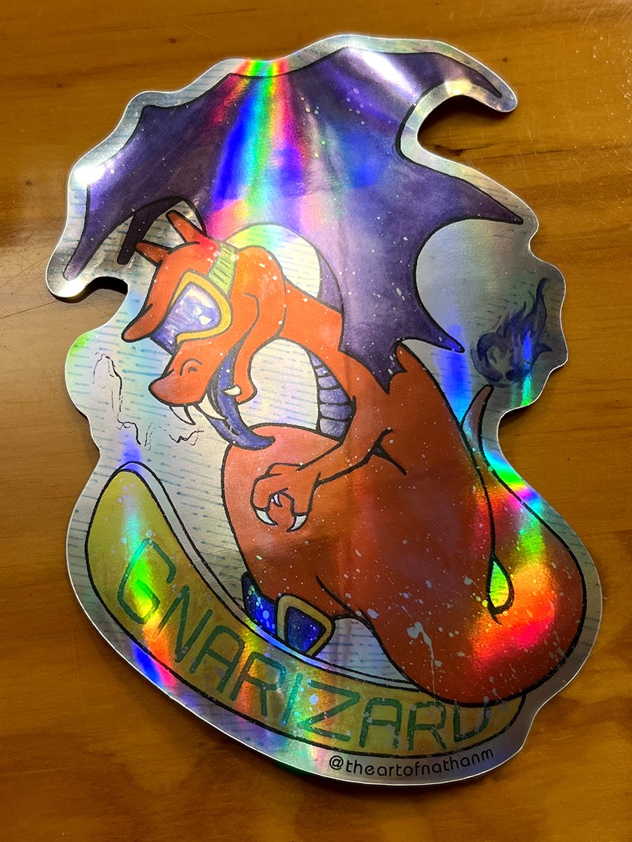 Gnarizard - Holographic Sticker