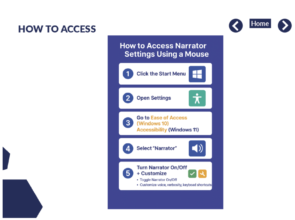 Inclusive “How to” guide snapshot showing accessible typography, structured content hierarchy, and clear step-by-step instructions designed for inclusive communication.