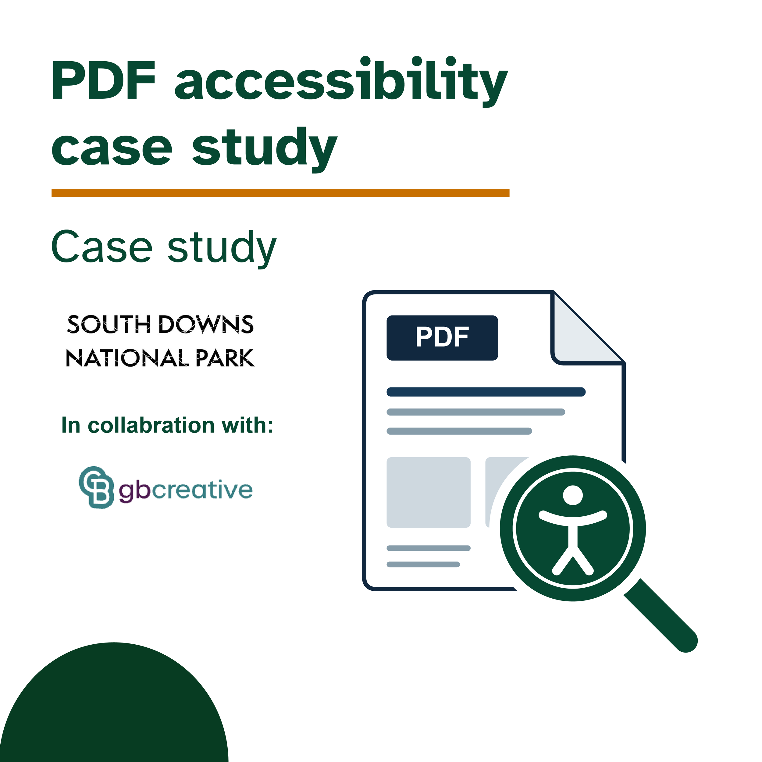 Auditing of PDF Report for GB Creative and South Downs National Park