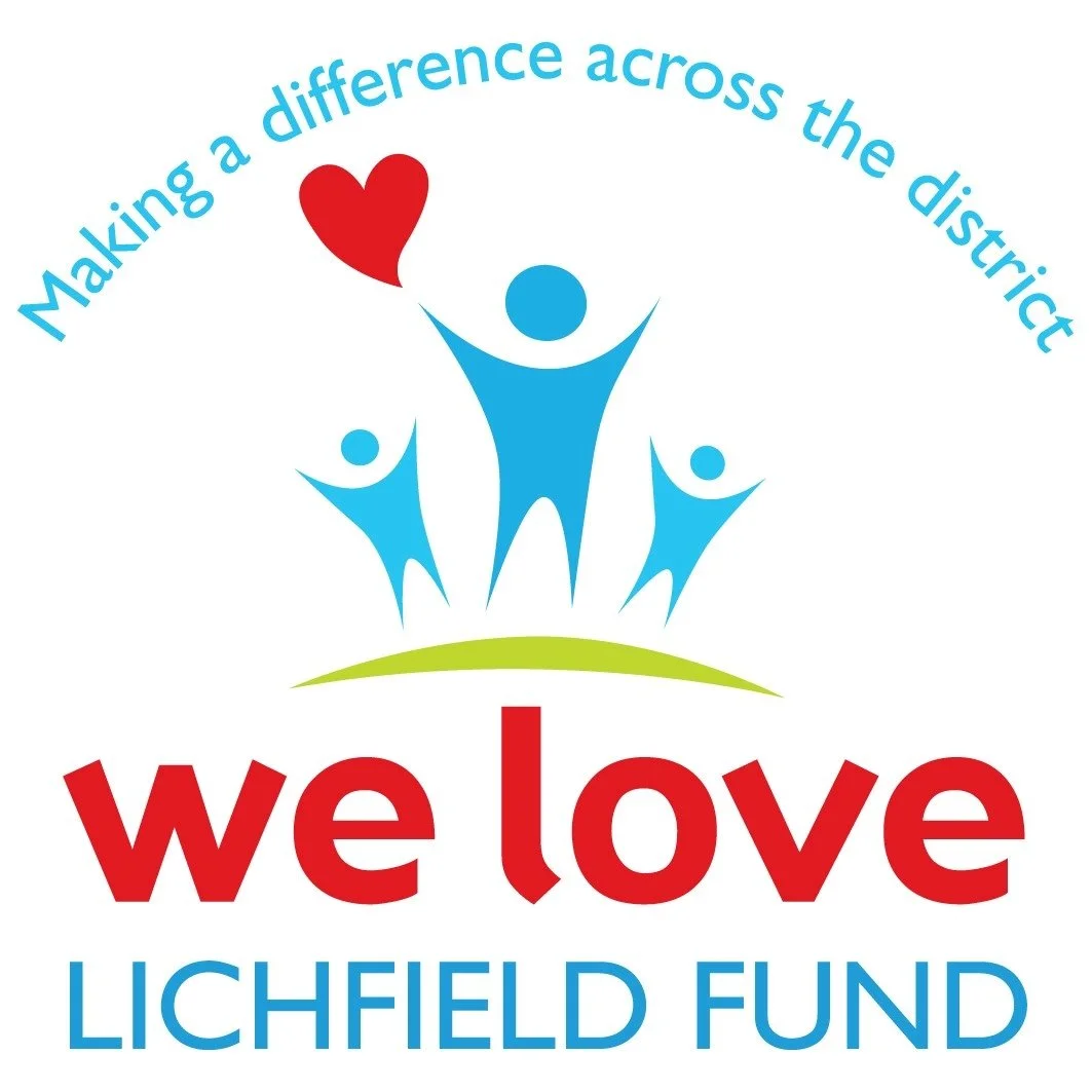 We Love Lichfield Fund logo with figures and heart symbol
