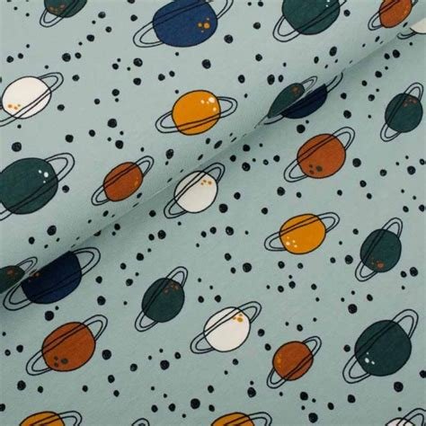 Gots-Jersey // Planeten blau