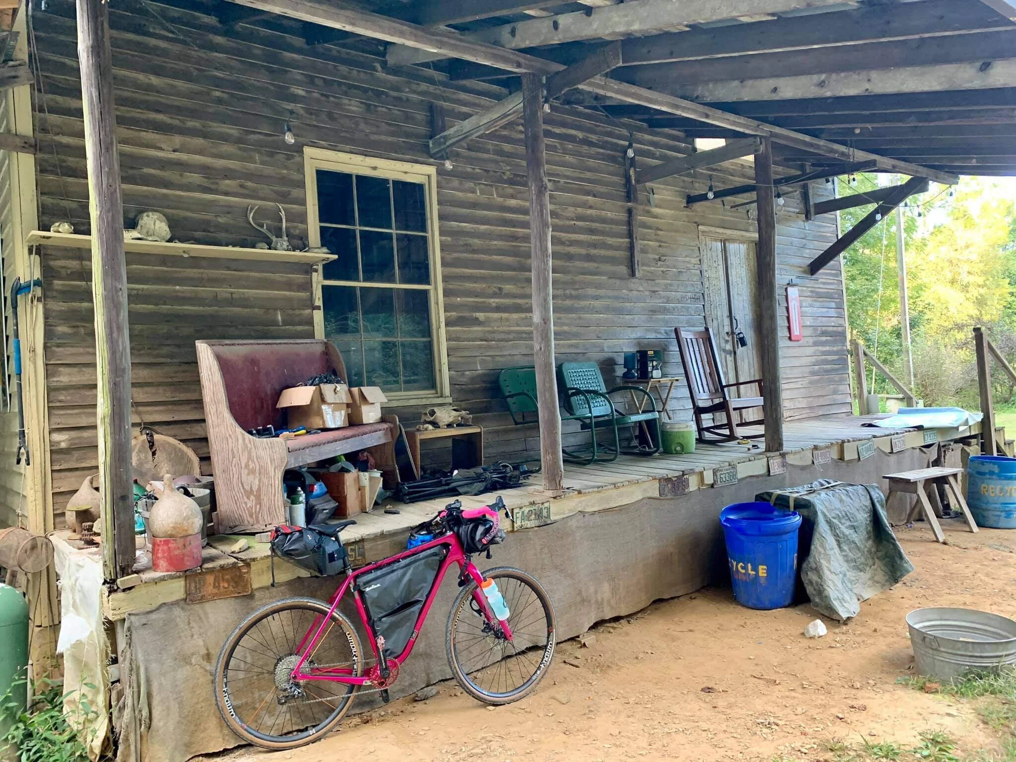 This is where you will check in on the morning of the ride.  Barry is ready for anything with his Salsa.  The monster truck of bicycles.Photo Credit: Unknown cyclist