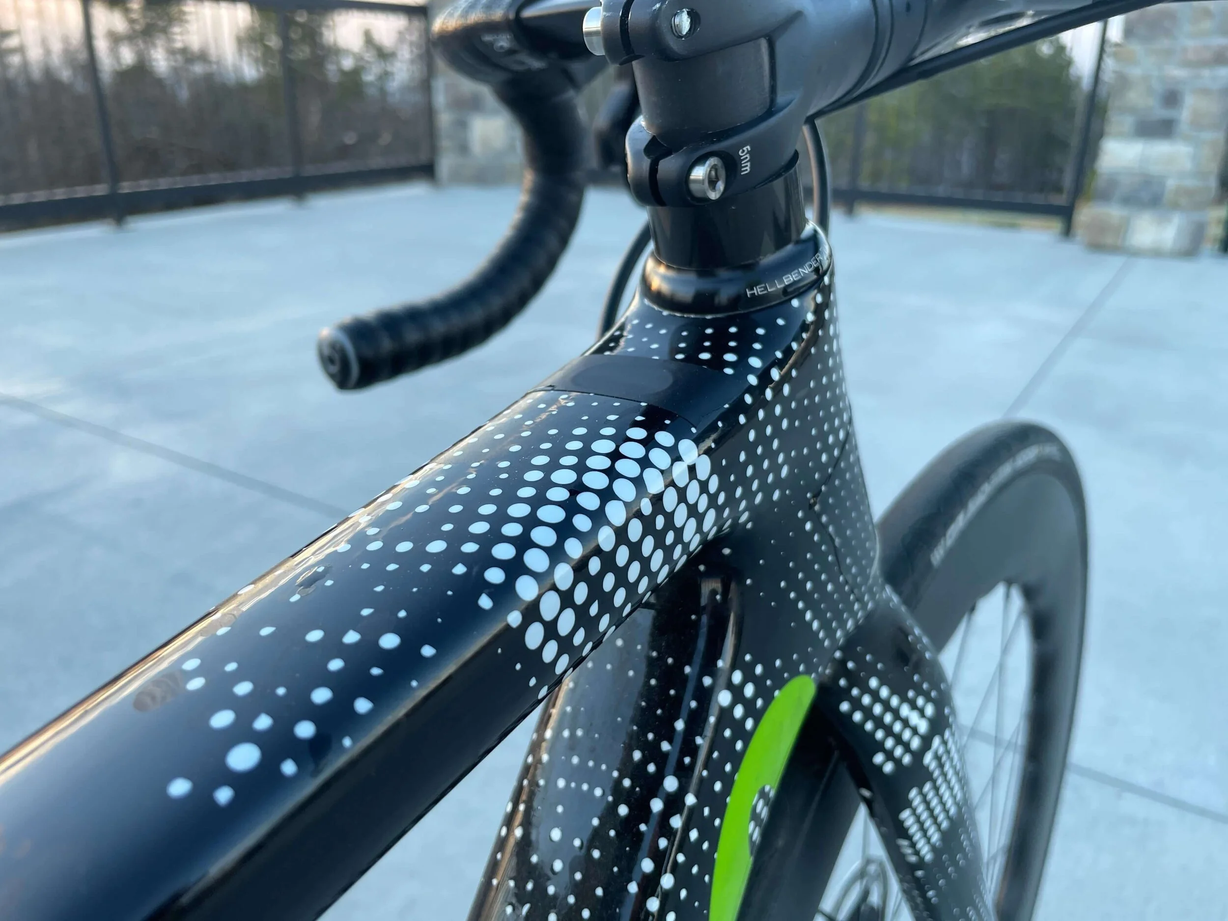 I had to add about 3/4”-1” of spacers under the stem.  The stack on this frame is low.