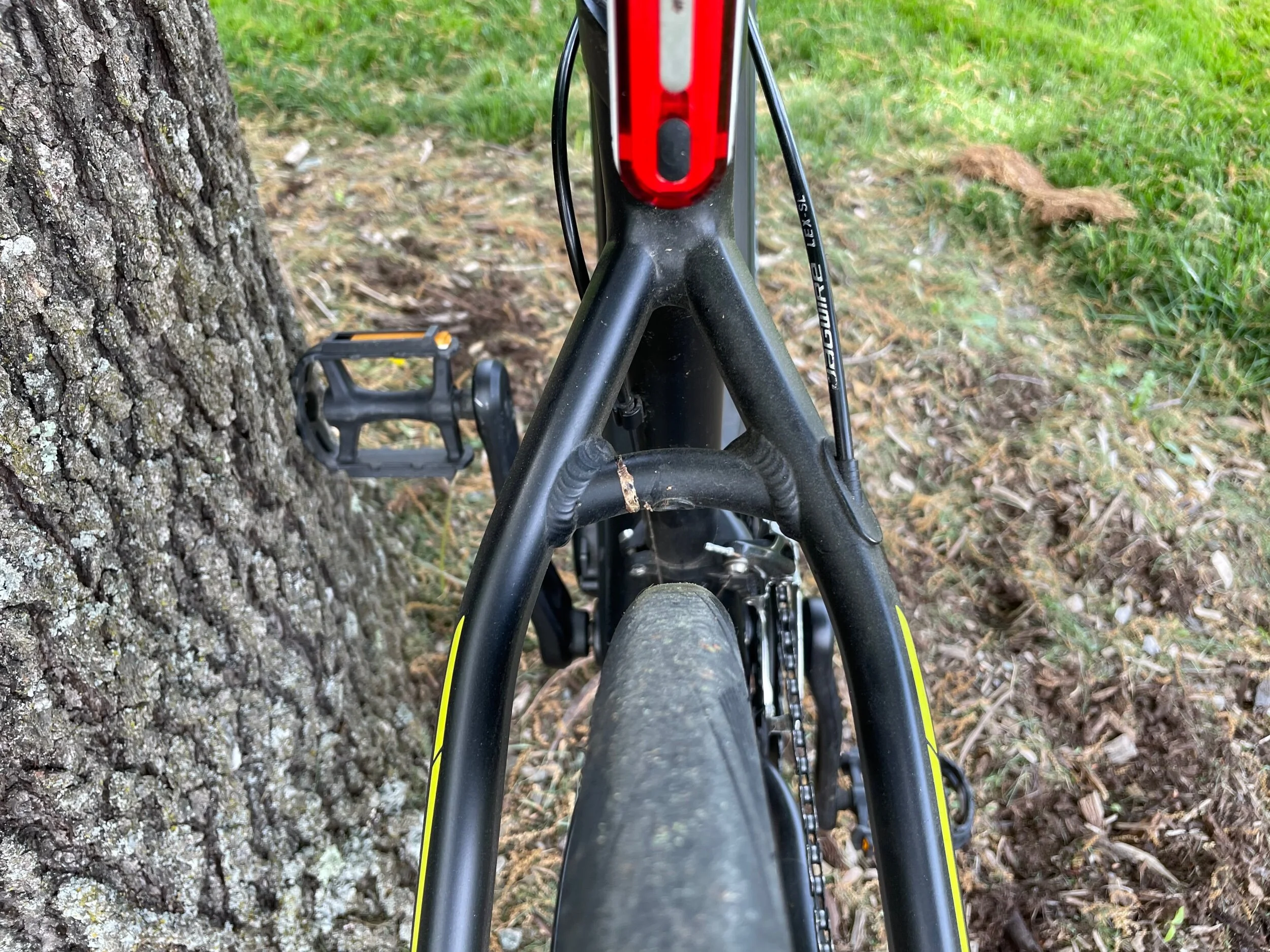 Big time tire clearance.