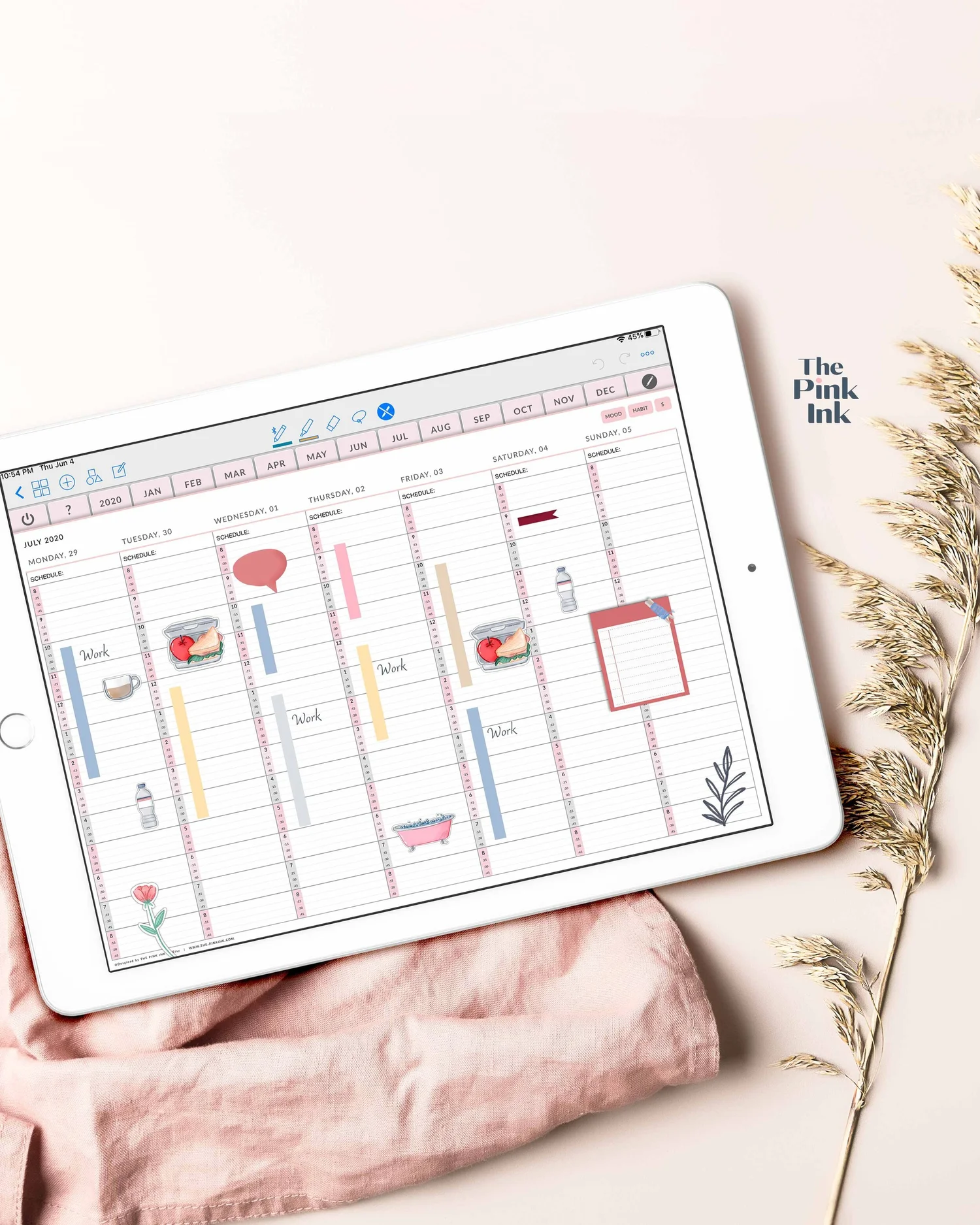 How to Use Time Block Method Digital Planner — The Pink Ink
