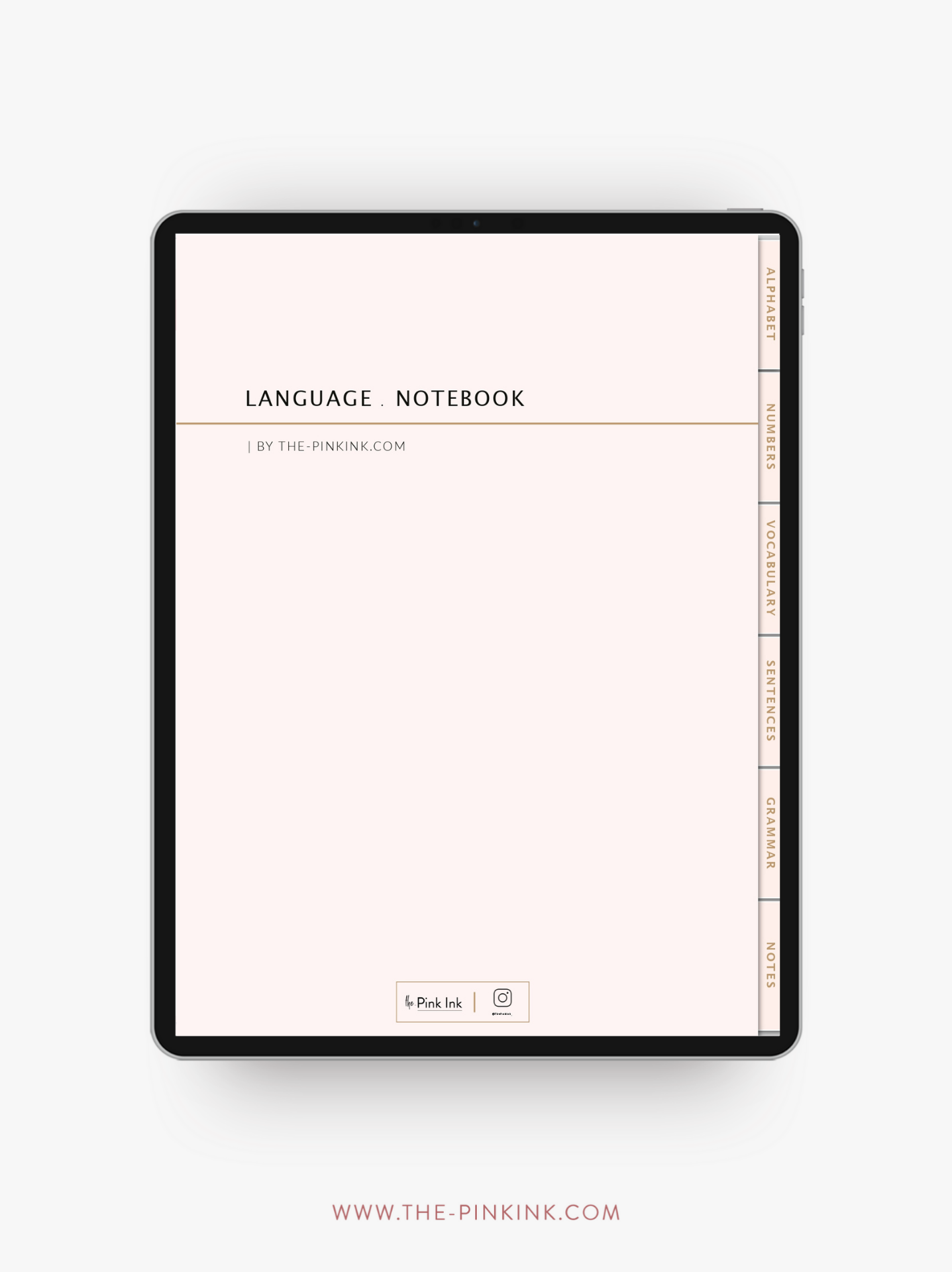 Pink Digital Language Notebook by The Pink Ink. Are you learning a new language and looking for a digital notebook to help you with your language learning? Then this is the perfect notebook for you! Easy to take notes and practice your new language.…