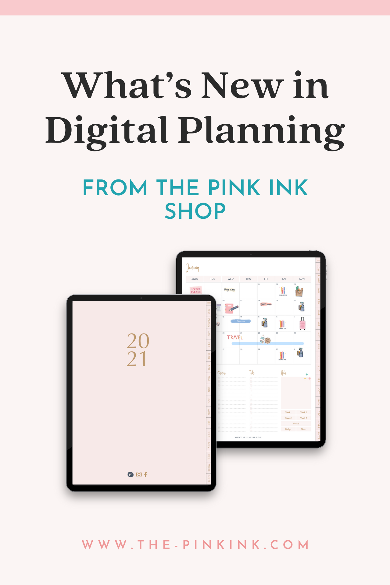 The Best Digital Planners + what’s New in Digital Planning in 2021 by the Pink Ink. Are you an entrepreneur wanting to discover the best digital planners and the latest trends in digital planning for 2021 and beyond? Here you'll find digital plannin…