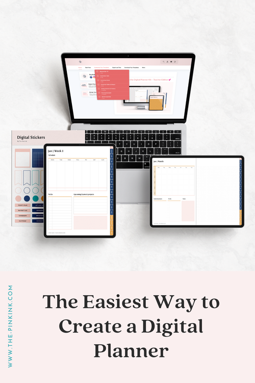 Planner Digitial How to Create a Digital Planner — The Pink Ink