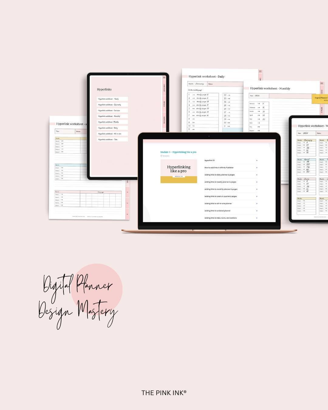 Struggling to tackle hyperlinking in your digital planner? 🤔⁠
⁠
Take a deep breath and relax because help is here!⁠
⁠
In the Digital Planner Design Mastery course, I got you covered every step of the way 💡⁠
⁠
No more feeling lost or overwhelmed.⁠
⁠