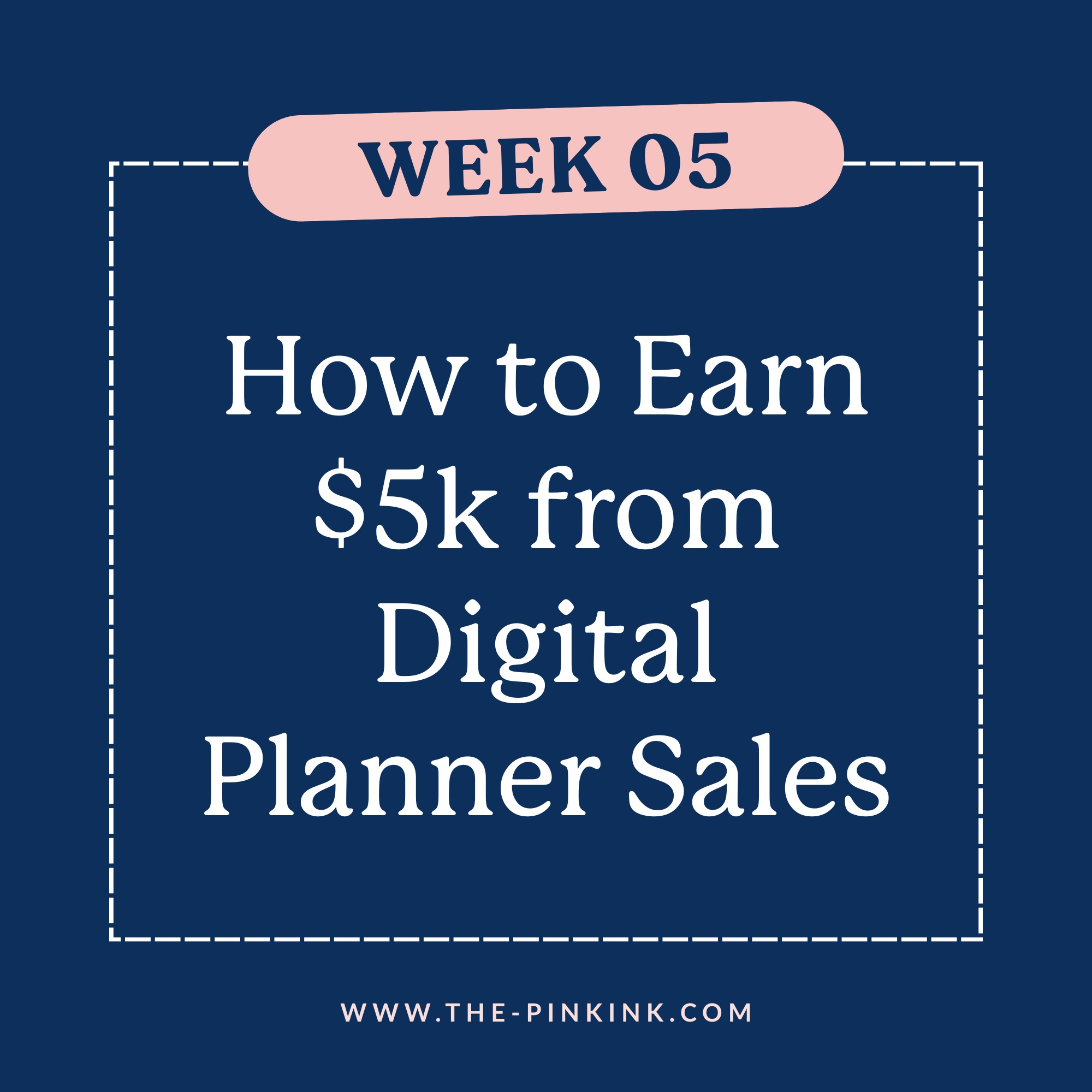 How to Earn $5k from Digital Planner Sales