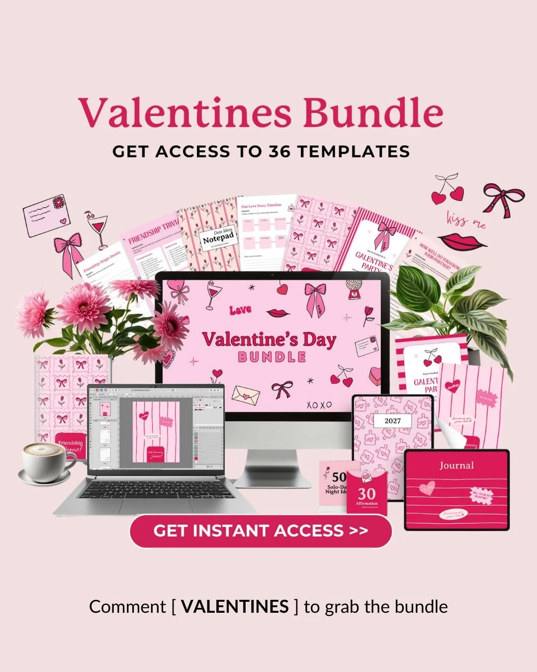 Your Etsy shop isn't showing up in searches.

Here's why: You're missing what buyers are searching for RIGHT NOW.

Etsy buyers are searching:
&bull; Valentine stickers
&bull; Galentine gifts
&bull; Affirmation cards
&bull; Printable party games

Your