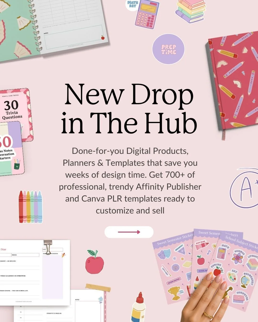 Every year, back-to-school becomes one of the biggest seasons in the stationery world... 

But this year the vibe has definitely shifted 🪄

We're seeing soft colors, playful details, pastel planners, gold stars, apples, and organization that actuall