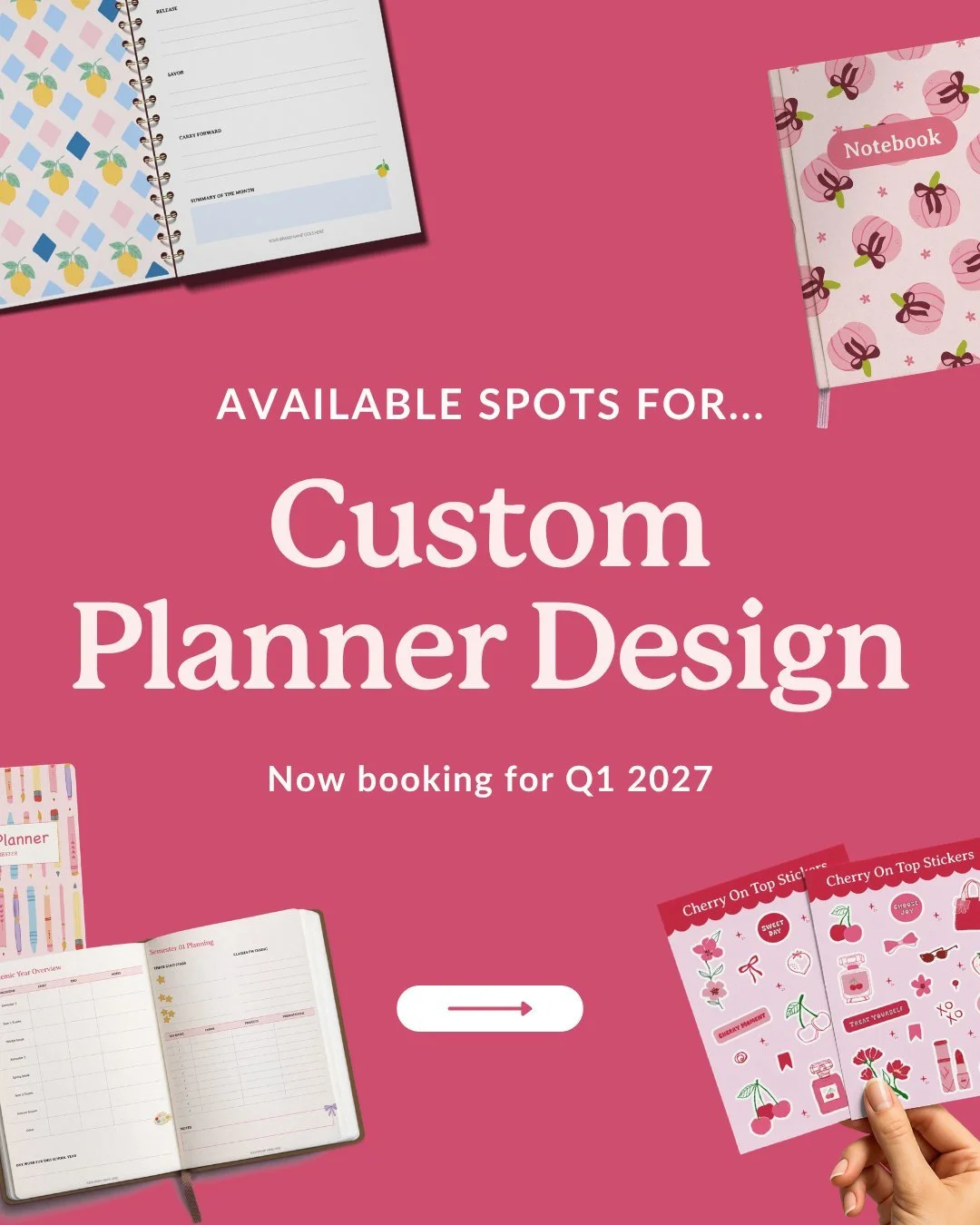 Your 2027 planner launch starts NOW 🔑✨

The key to a successful annual planner launch? Starting the year before!

Between strategy, design, revisions, printing, and promotion, there&rsquo;s a lot more to creating a planner than designing pretty page