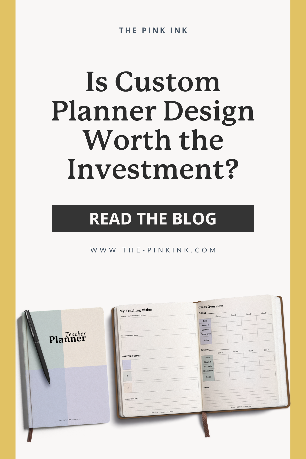 Is Custom Planner Design Worth the Investment? Real ROI — The Pink Ink