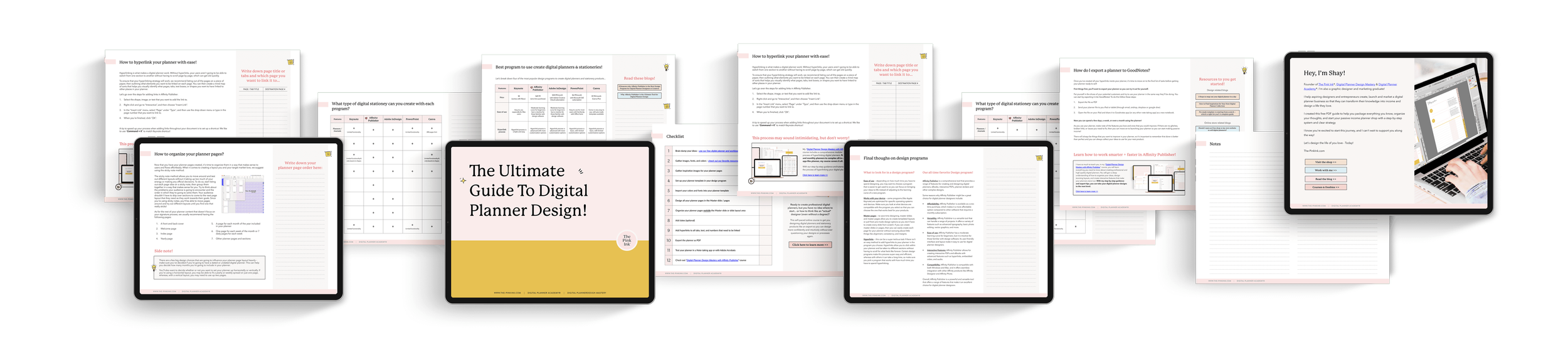 Planner Design with Affinity Publisher course — The Pink Ink