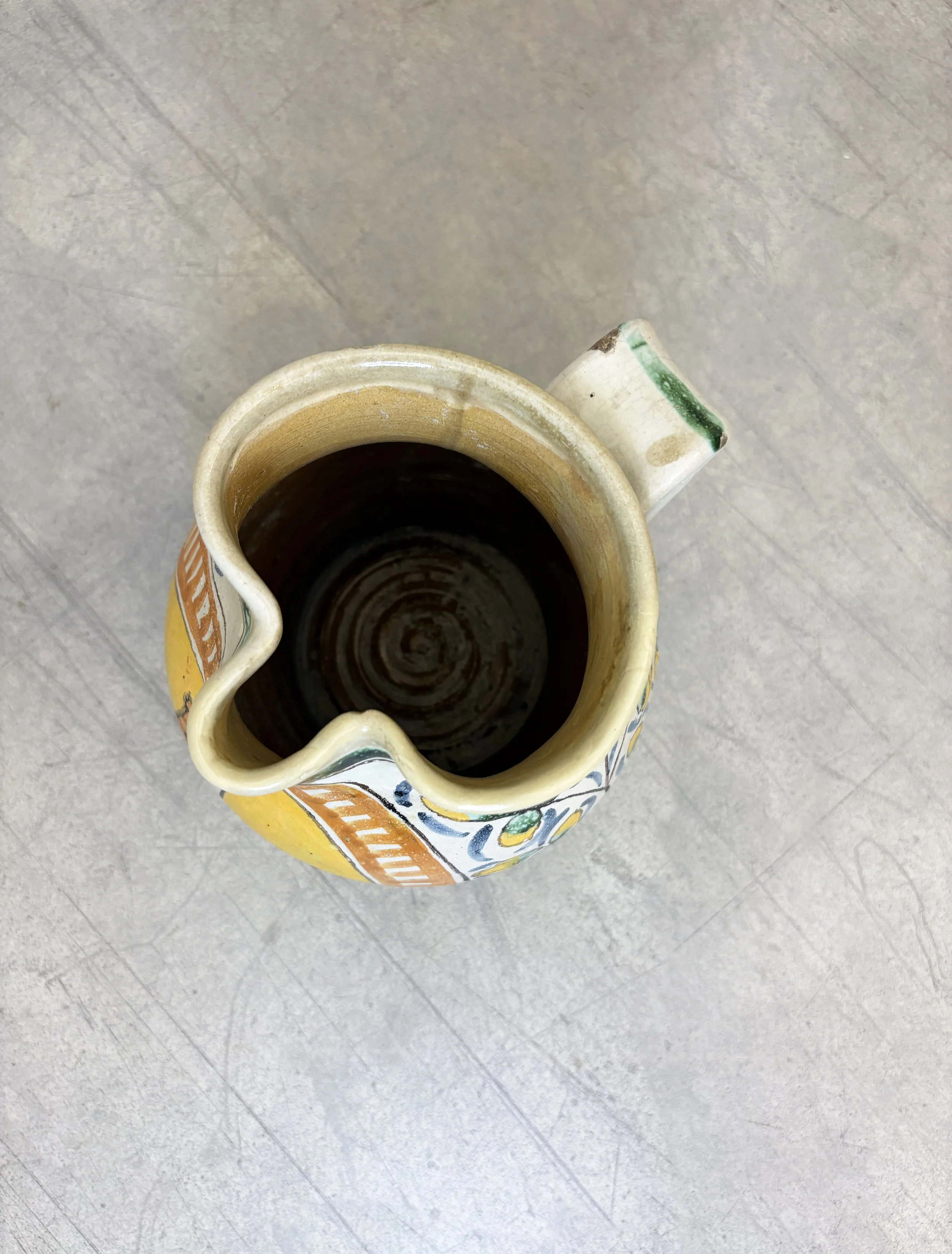 antique Florentine ceramic jug