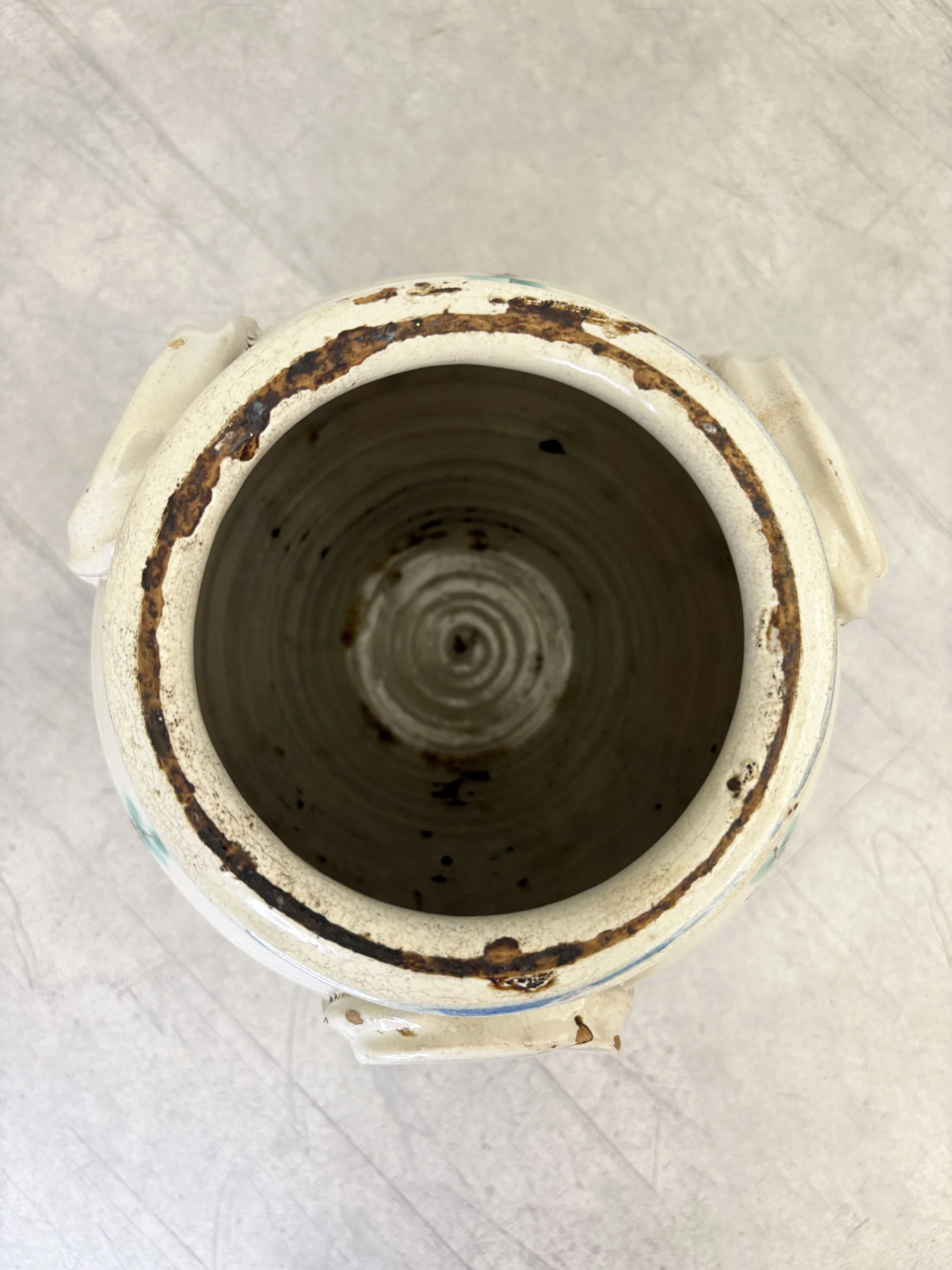 antique Italian terracotta pot