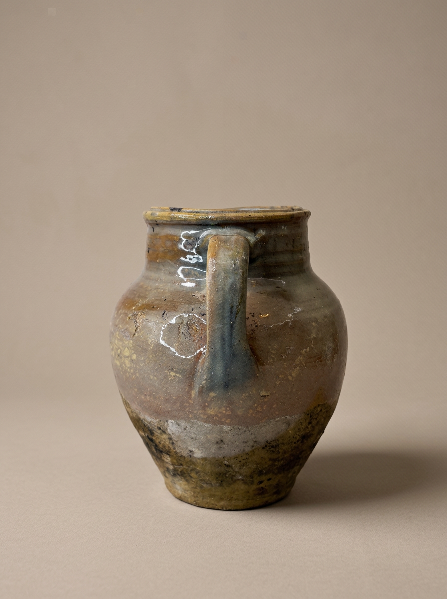 antique rustic confit pot Puglia