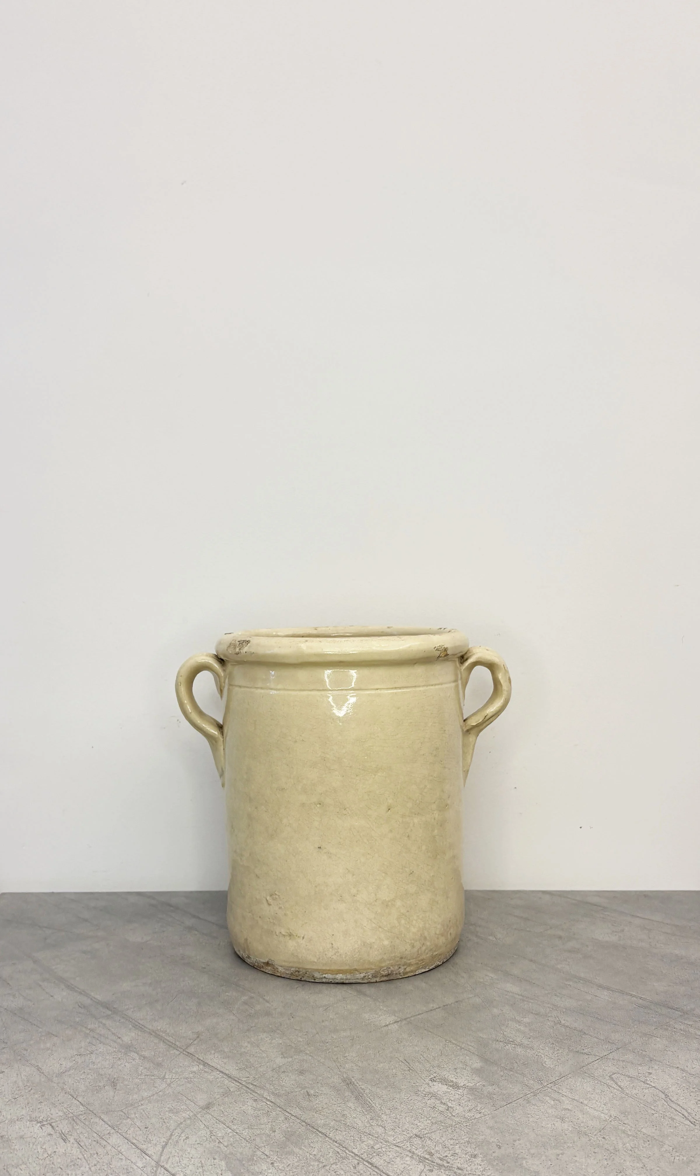 RUSTIC WHITE FARMHOUSE CONFIT POT PUGLIA