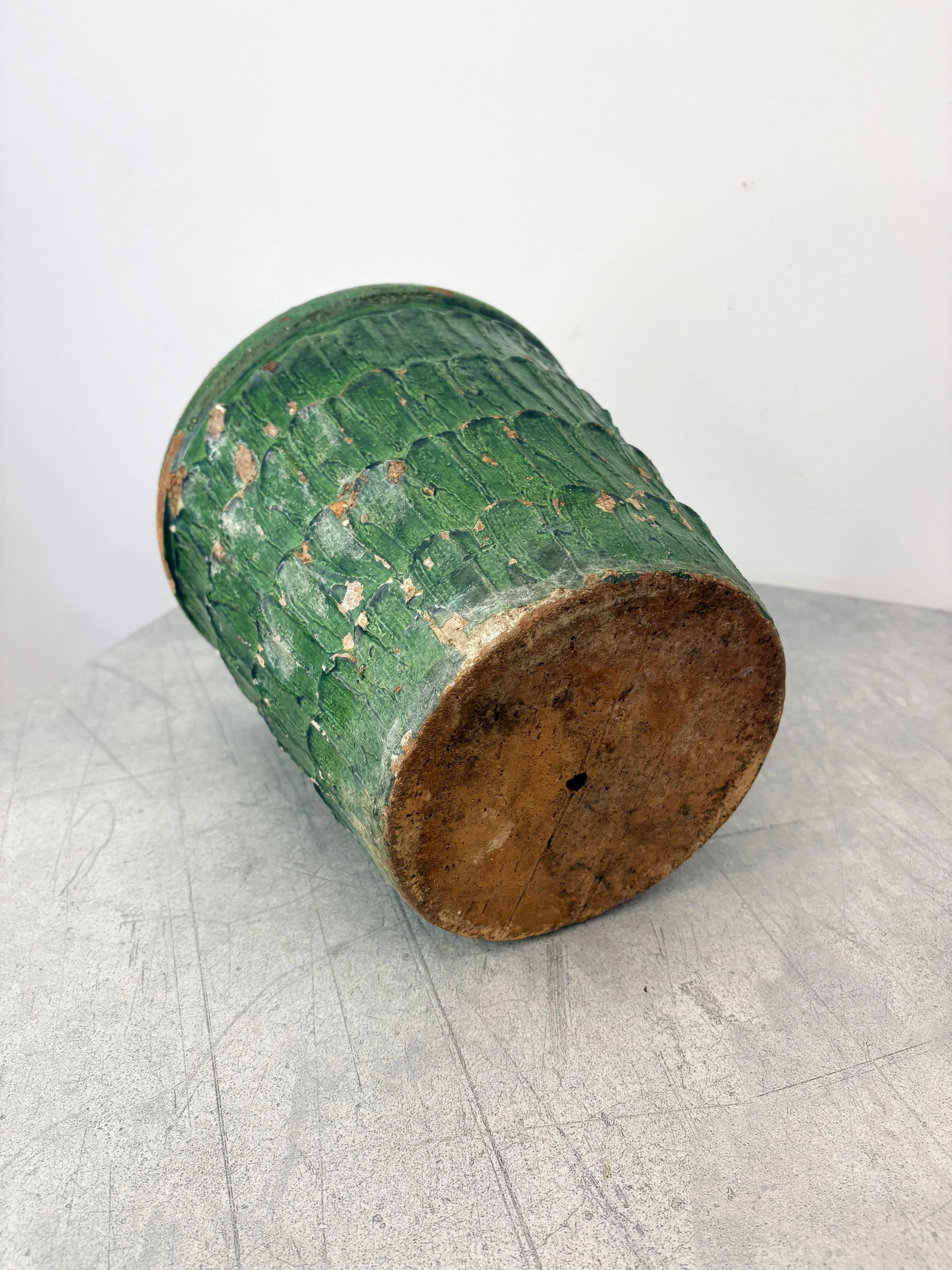 antique rustic plant pot