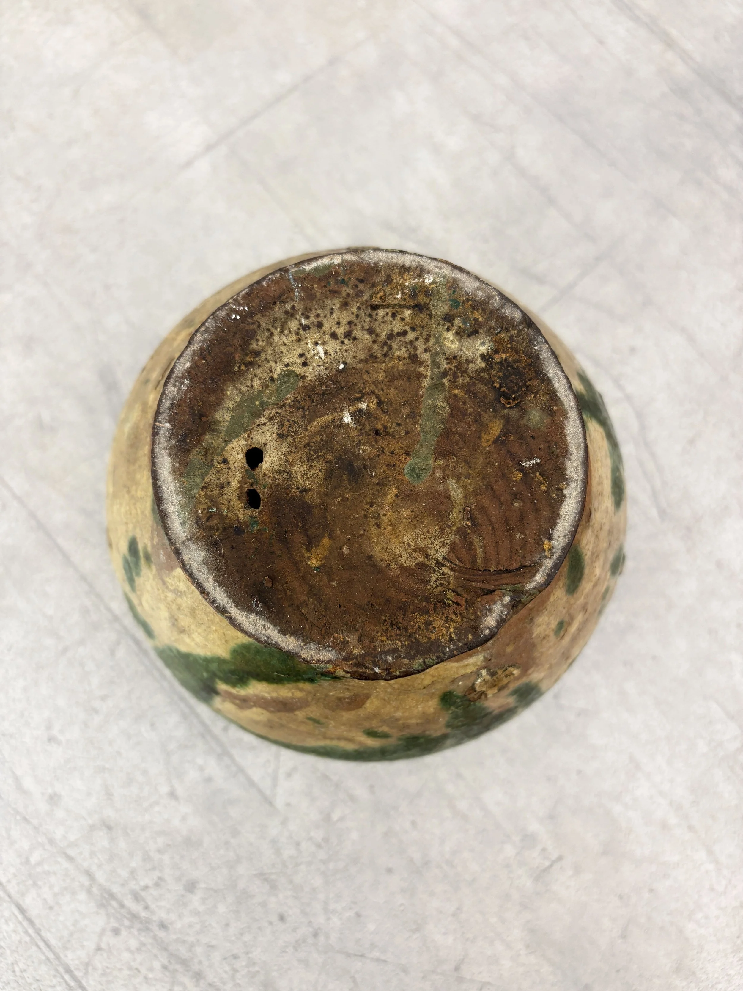 small rustic antique pot