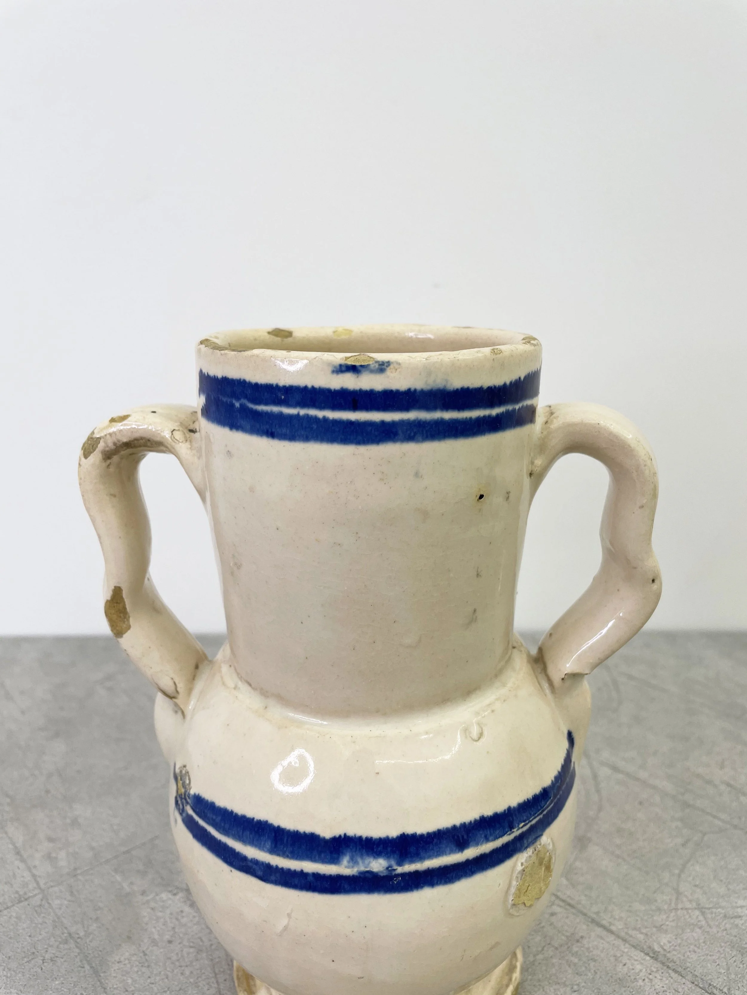 antique hand painted vase