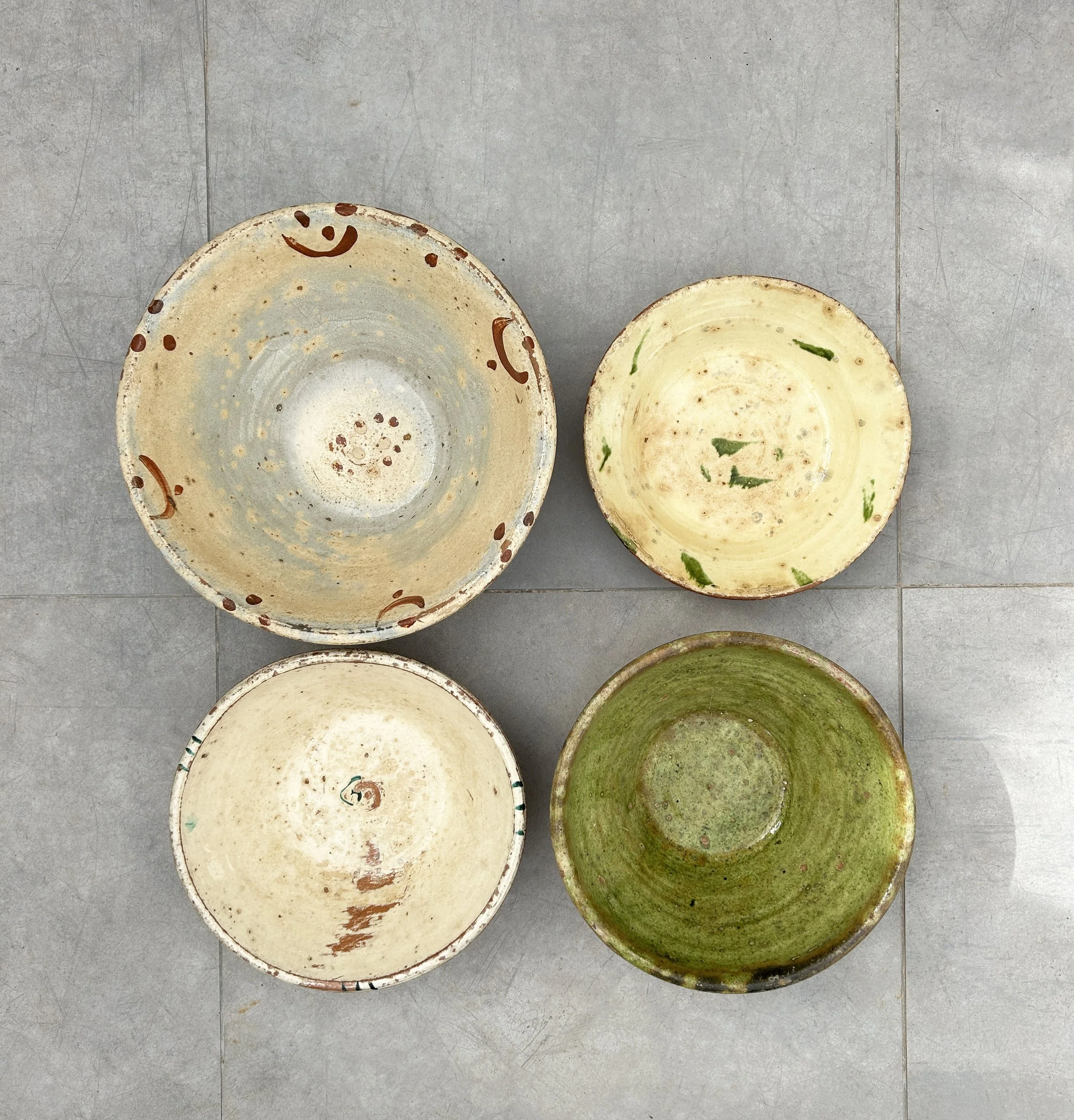 antique farmhouse calabrese bowls