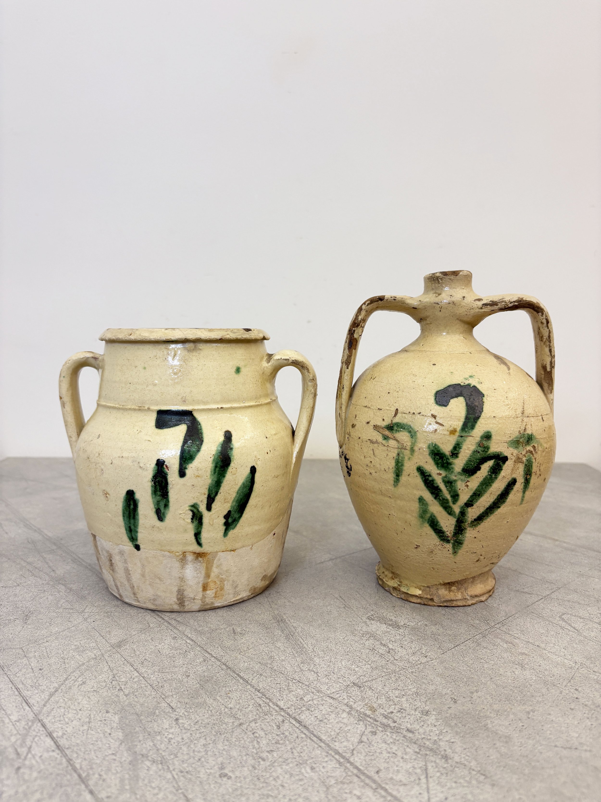 antique hand painted tree of life ceramics.