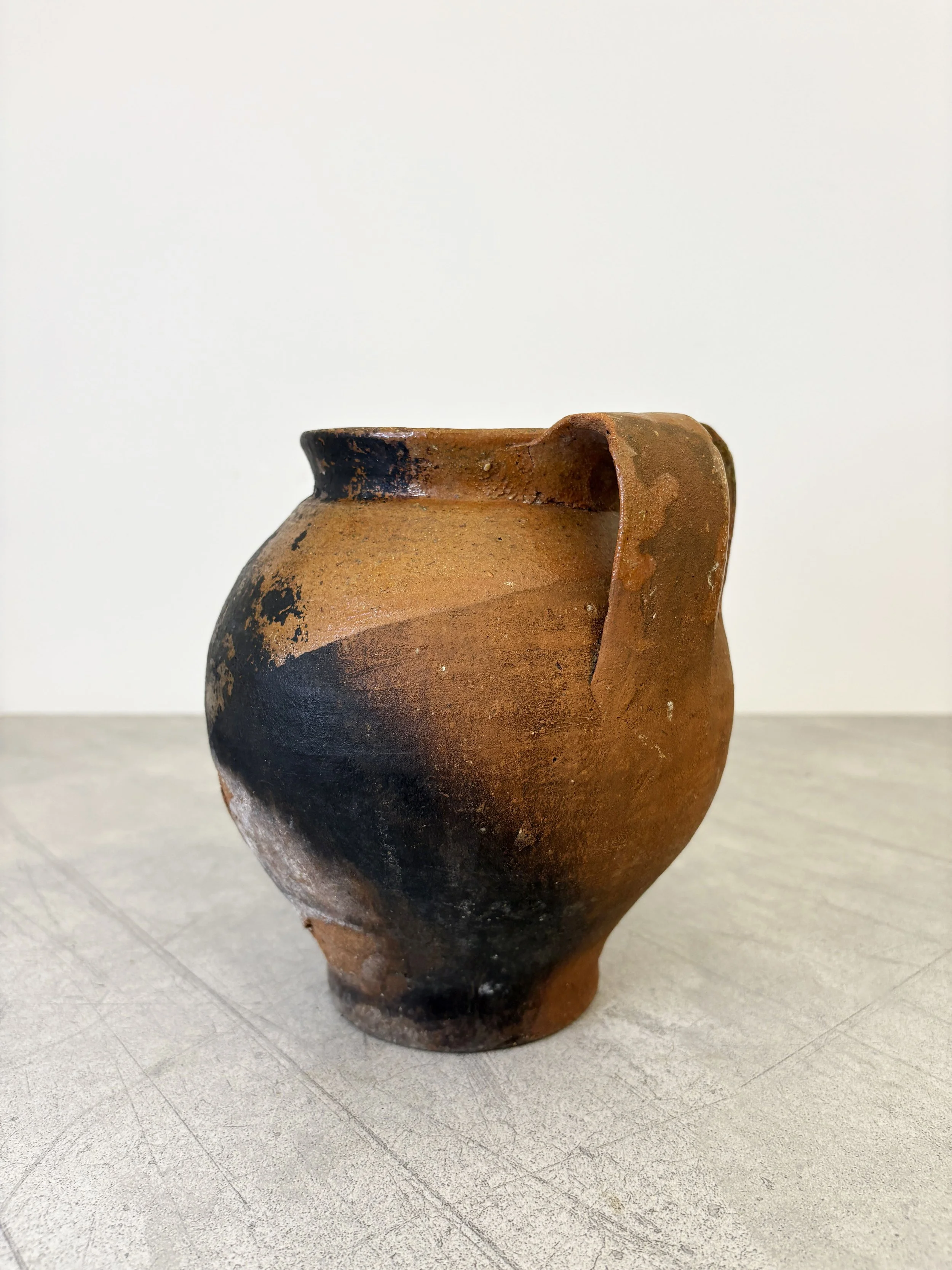 antique terracotta cooking pot